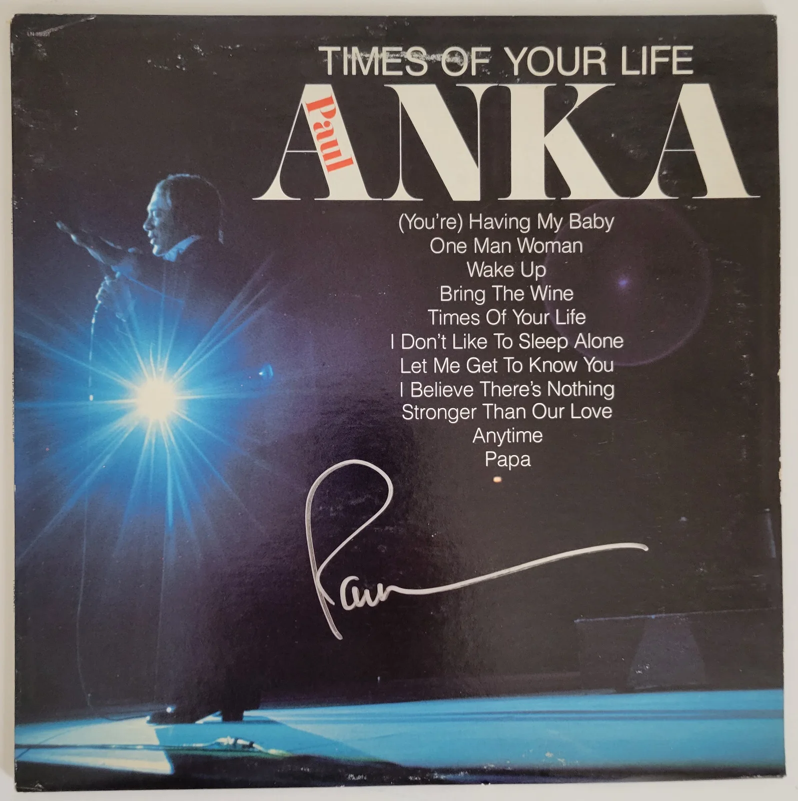 Paul Anka signed Times of your life album vinyl record COA proof autographed, изображение 3