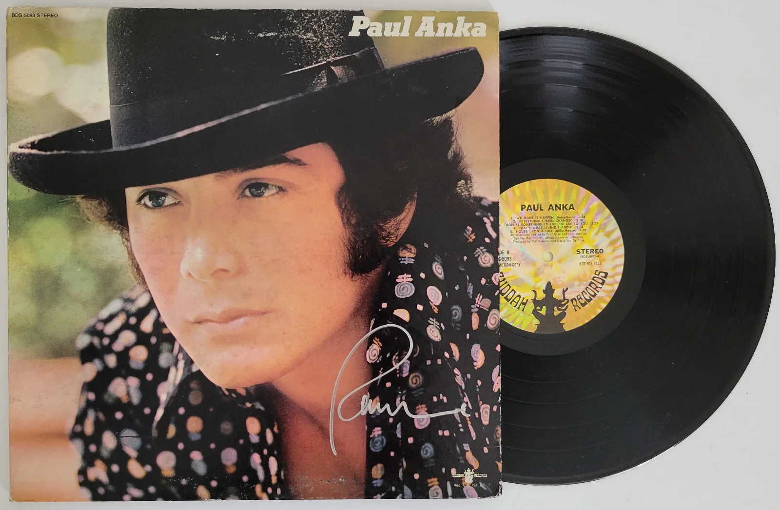 Paul Anka signed album vinyl record COA exact proof autographed, изображение 2