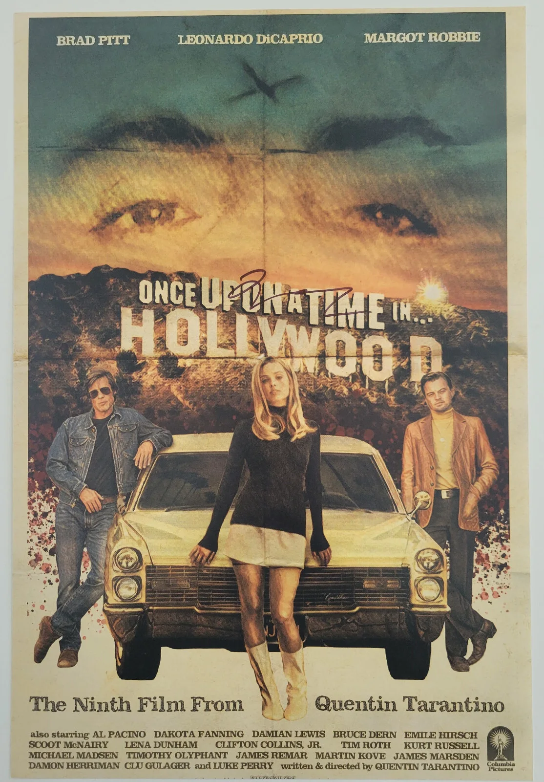 Quentin Tarantino — Quentin Tarantino signed Once upon a Time in Hollywood 12x18 photo COA Proof., image 2