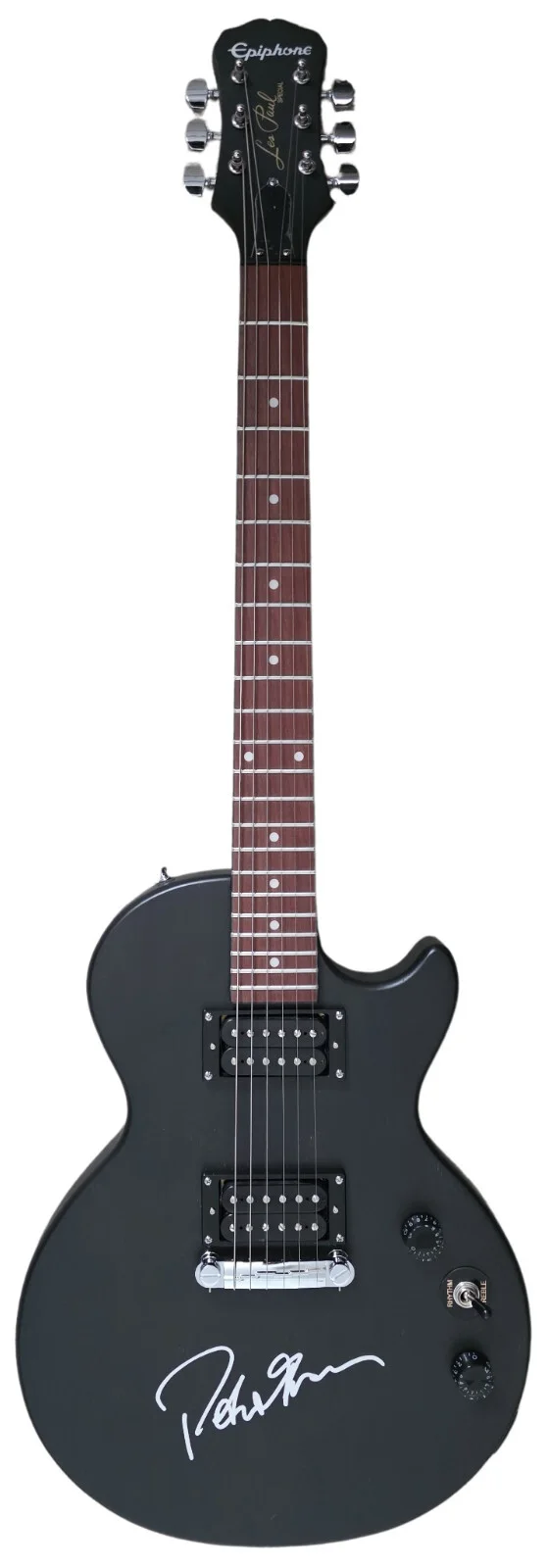 Peter Frampton Signed Epiphone Les Paul Guitar COA Proof HOF Legned Autographed, image 2