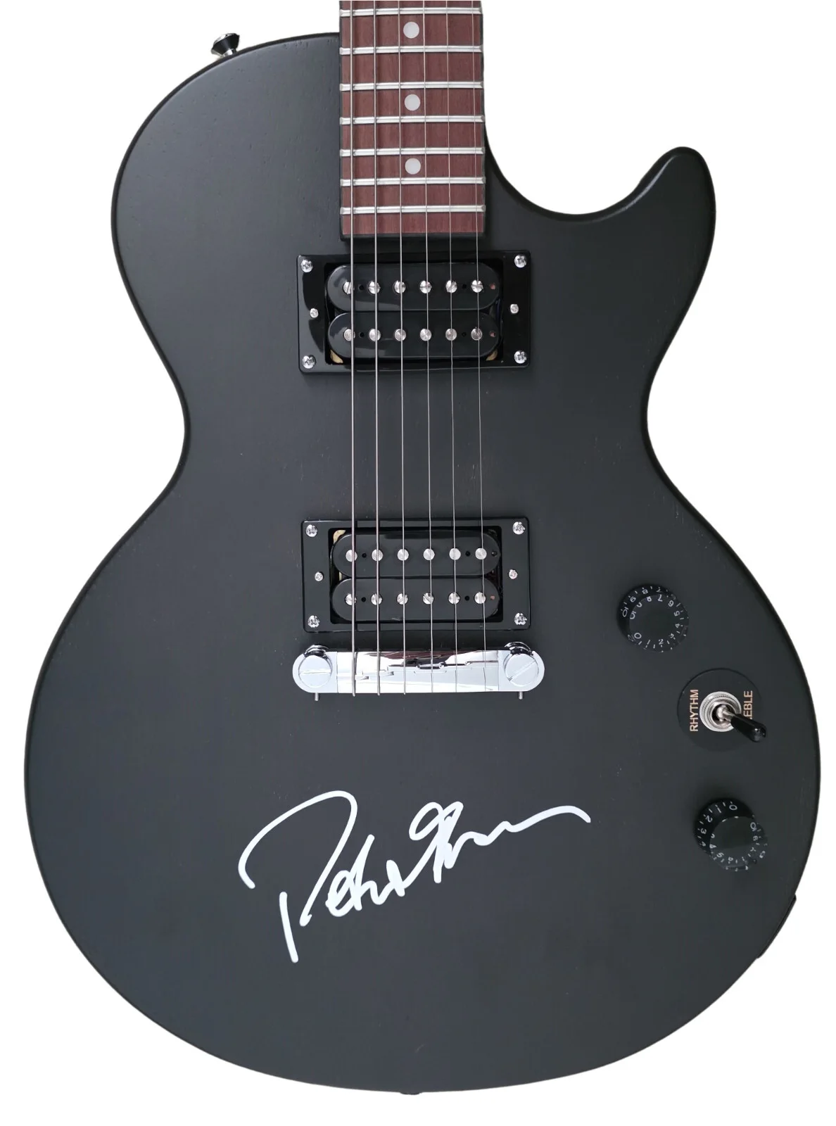 Peter Frampton Signed Epiphone Les Paul Guitar COA Proof HOF Legned Autographed, image 4