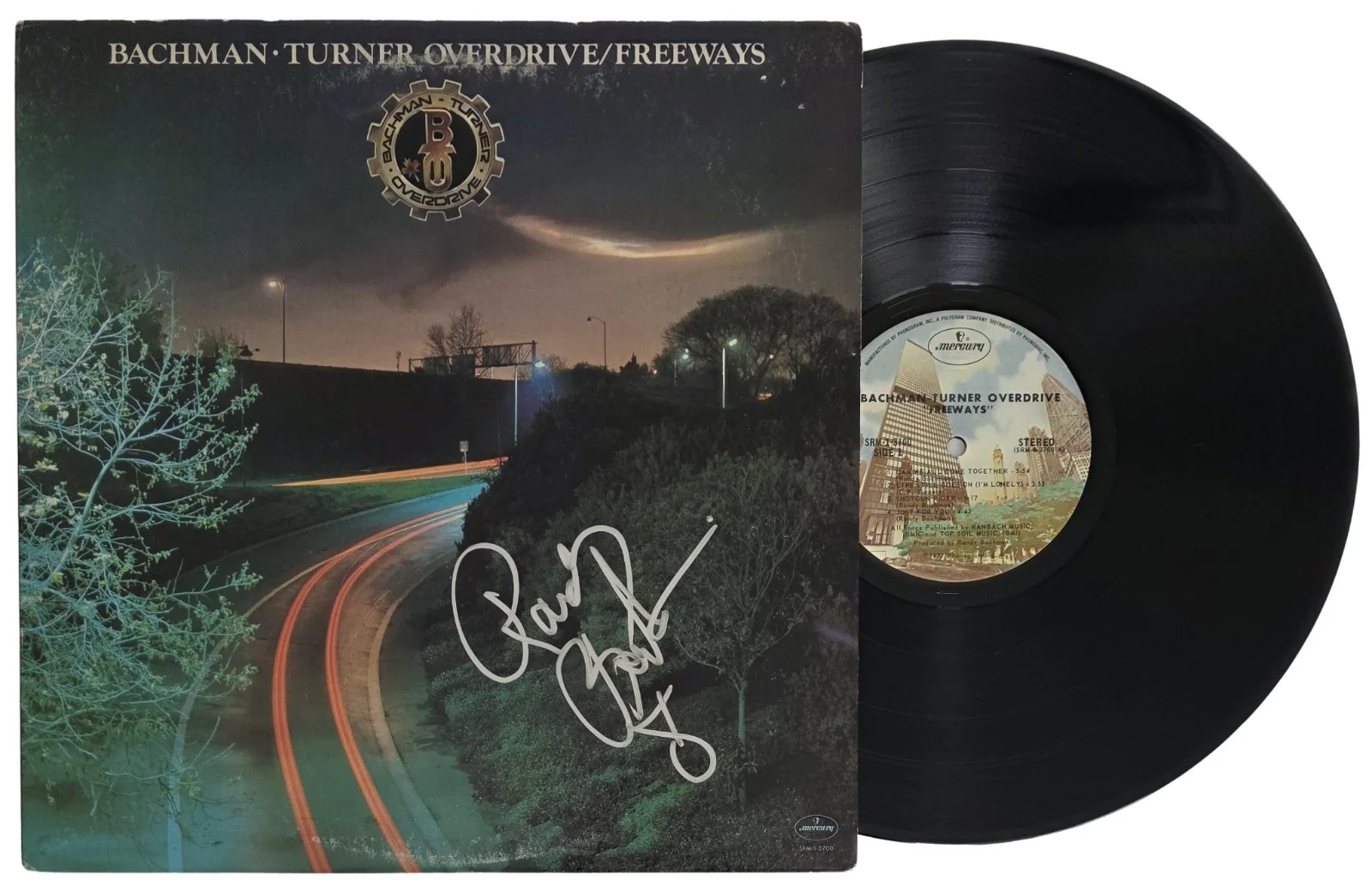 Randy Bachman Signed Bachman-Turner Freeways Album COA Proof Auto Vinyl Record, изображение 2