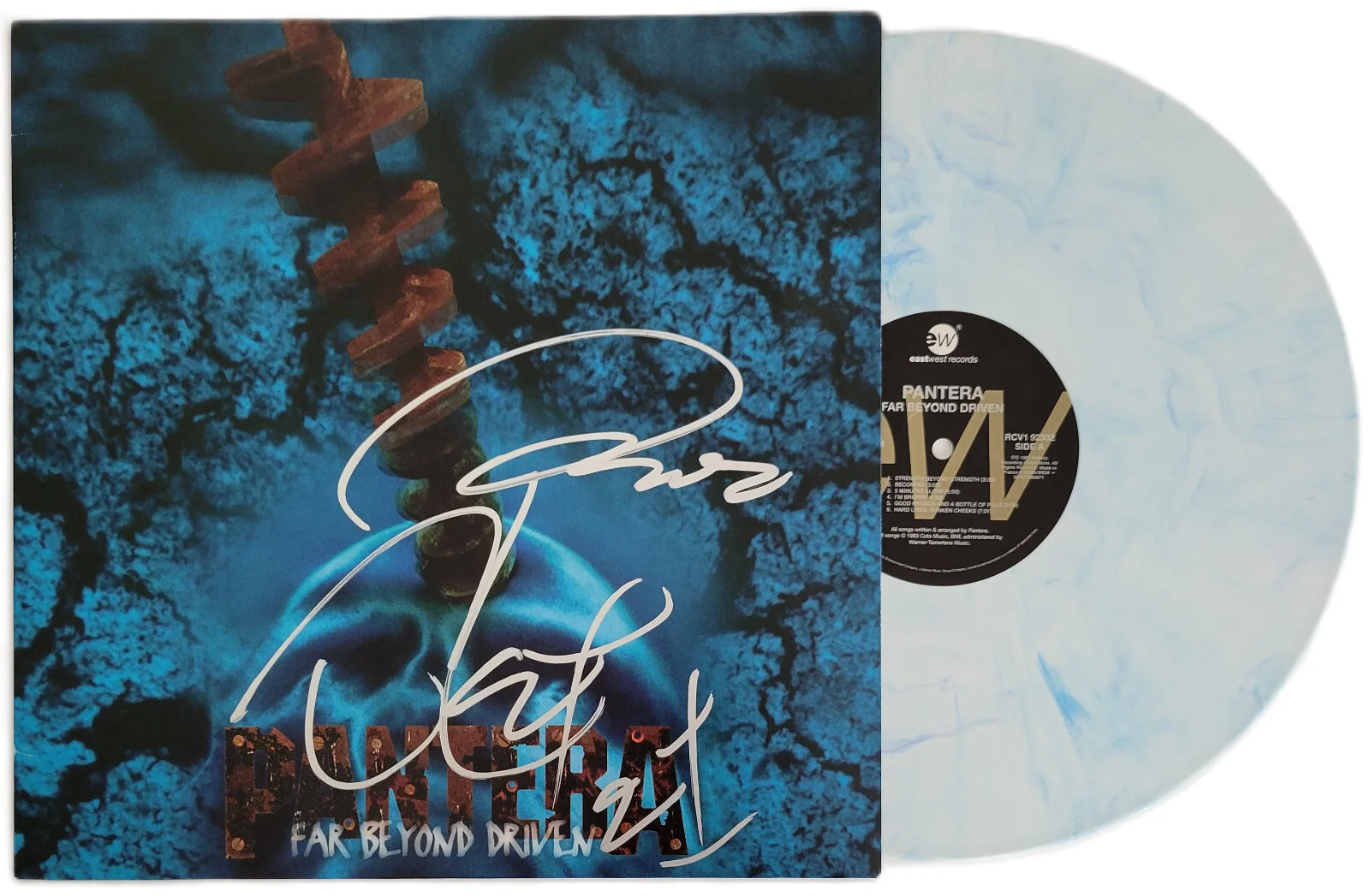 Pantera Signed Far Beyond Driven Album COA Exact Proof Autographed Vinyl Record, image 2