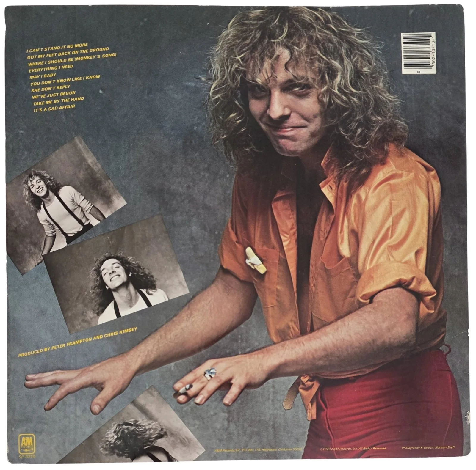 Peter Frampton Signed Where I Should Be Album COA Proof Autographed Vinyl Record, image 5