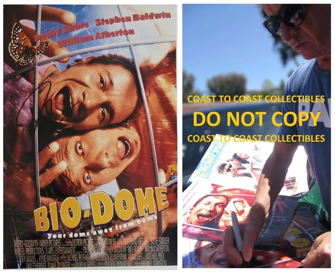 Pauly Shore — Pauly Shore Signed Bio Dome 12x18 Photo COA Exact Proof Autographed Poster