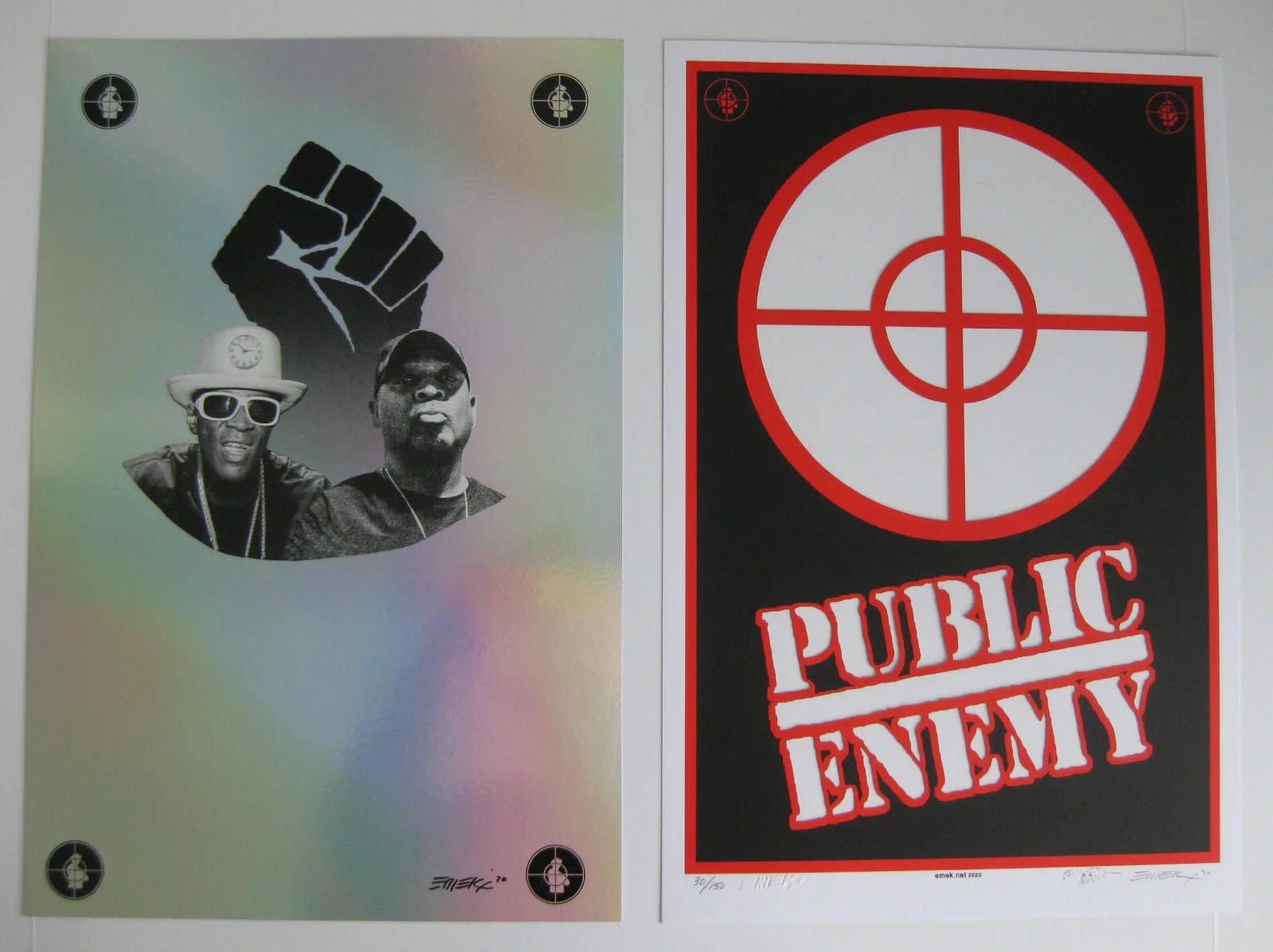 Emek Golan — Public Enemy 2020 12x18 Emek poster foil with no date The Terrordome #30 of 150, изображение 5