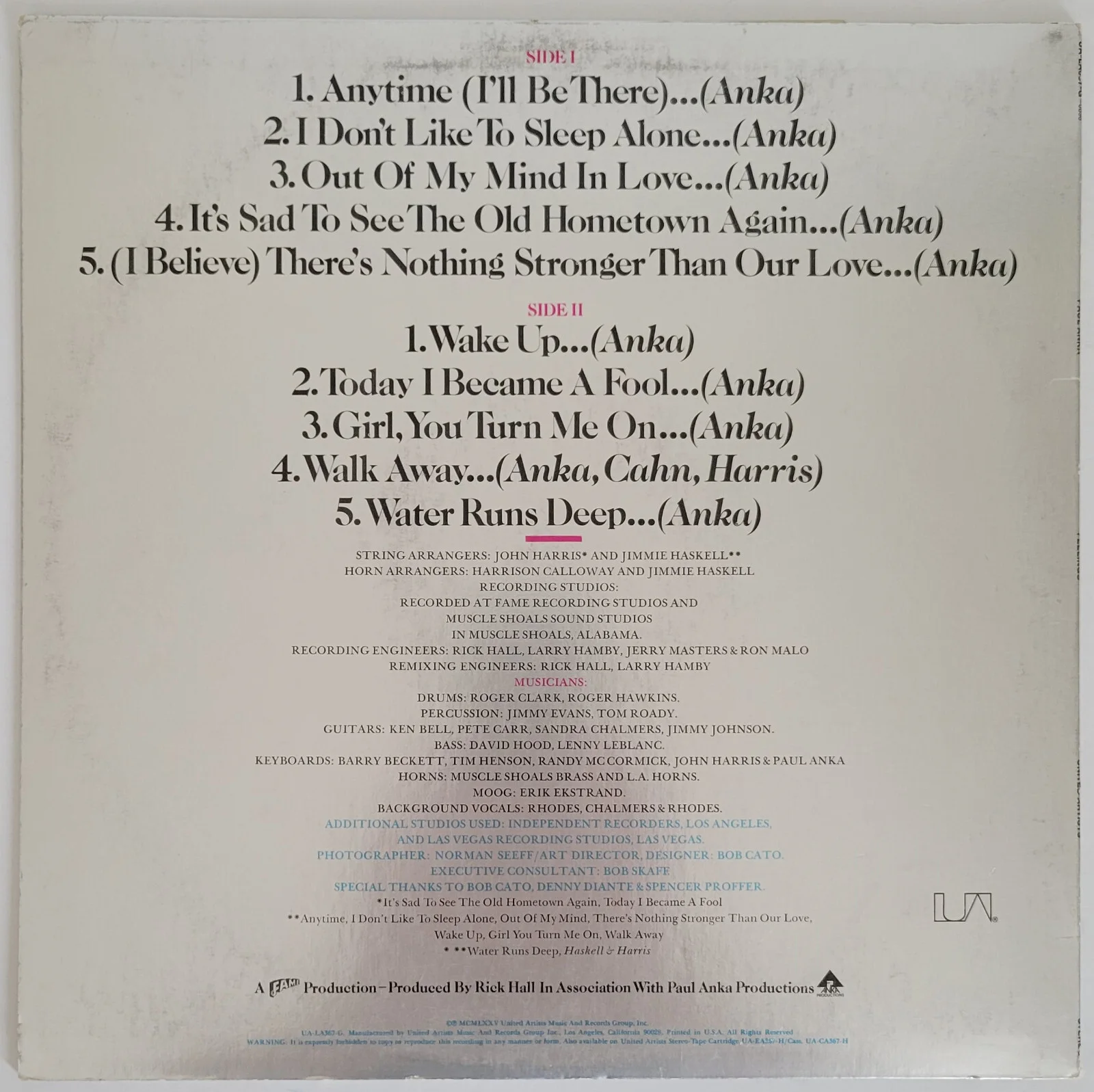 Paul Anka signed Feelings album vinyl record COA exact proof autographed, image 4