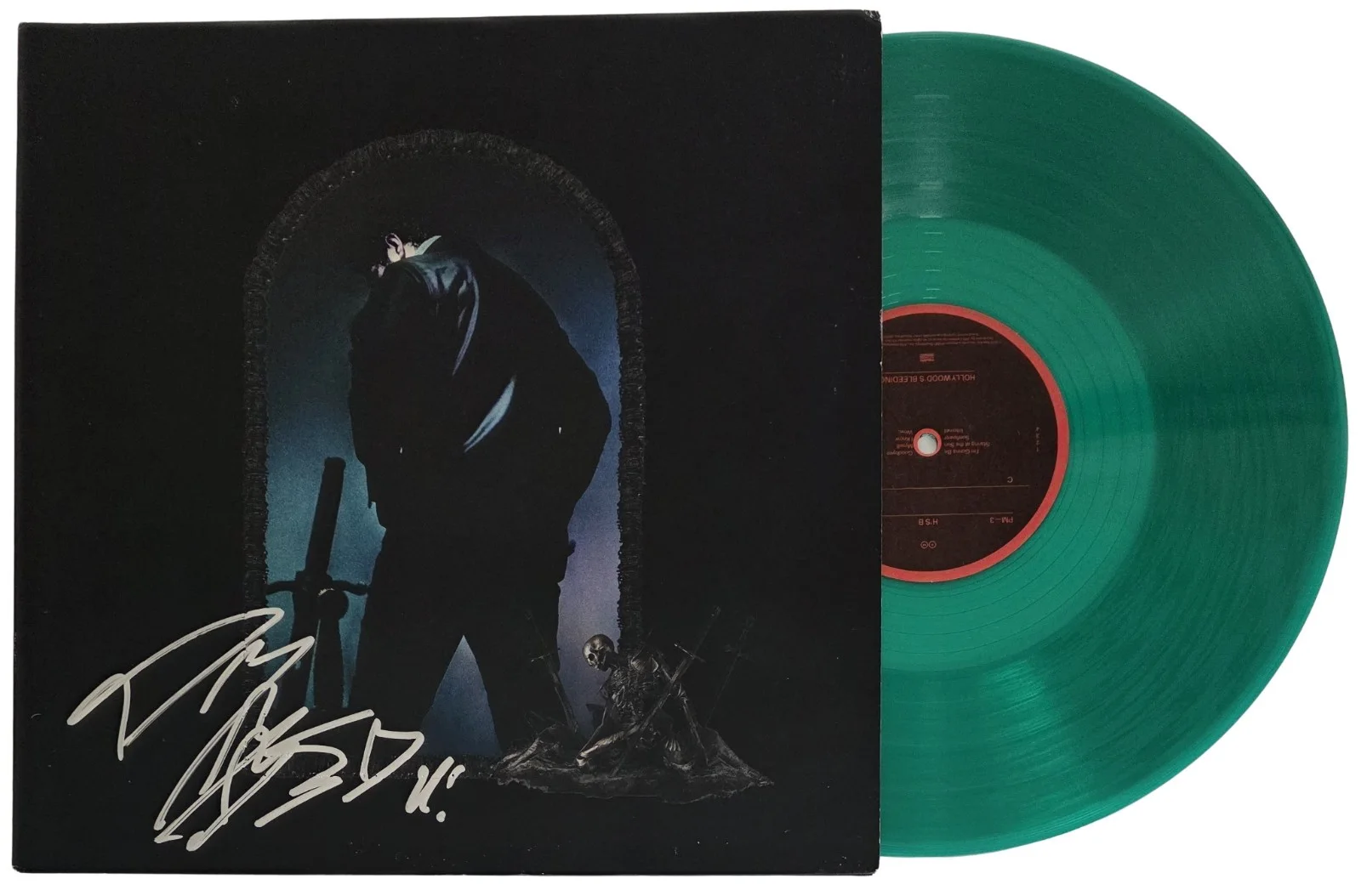 Post Malone Signed Hollywoods Bleeding Album COA Proof Autographed Vinyl Record, изображение 2