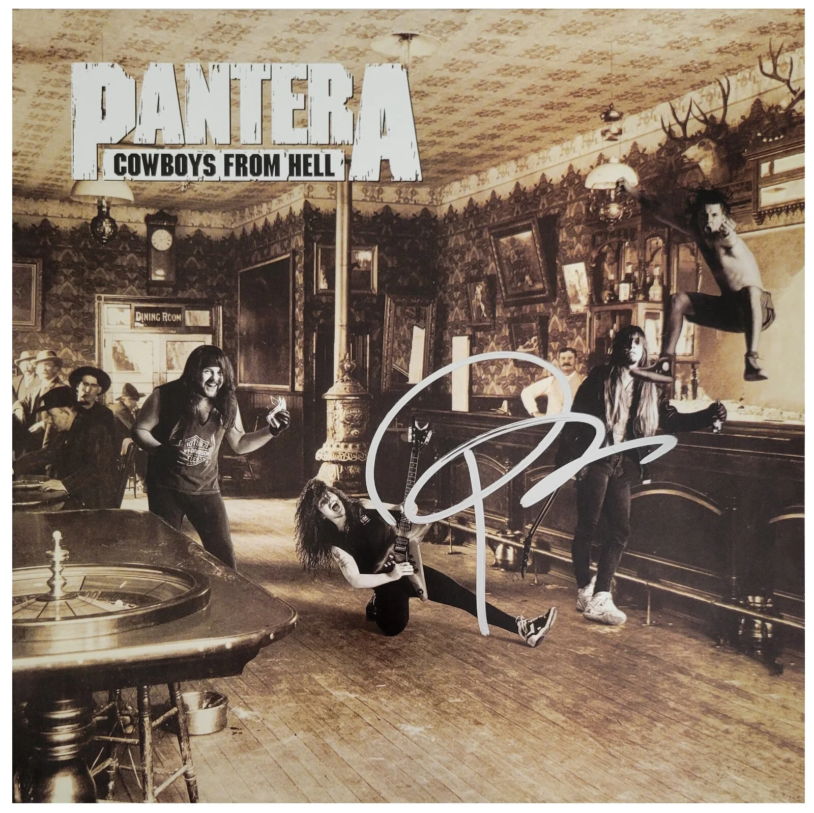 Phil Anselmo Signed Pantera Cowboys from Hell Album COA Proof Autographed Vinyl, image 3