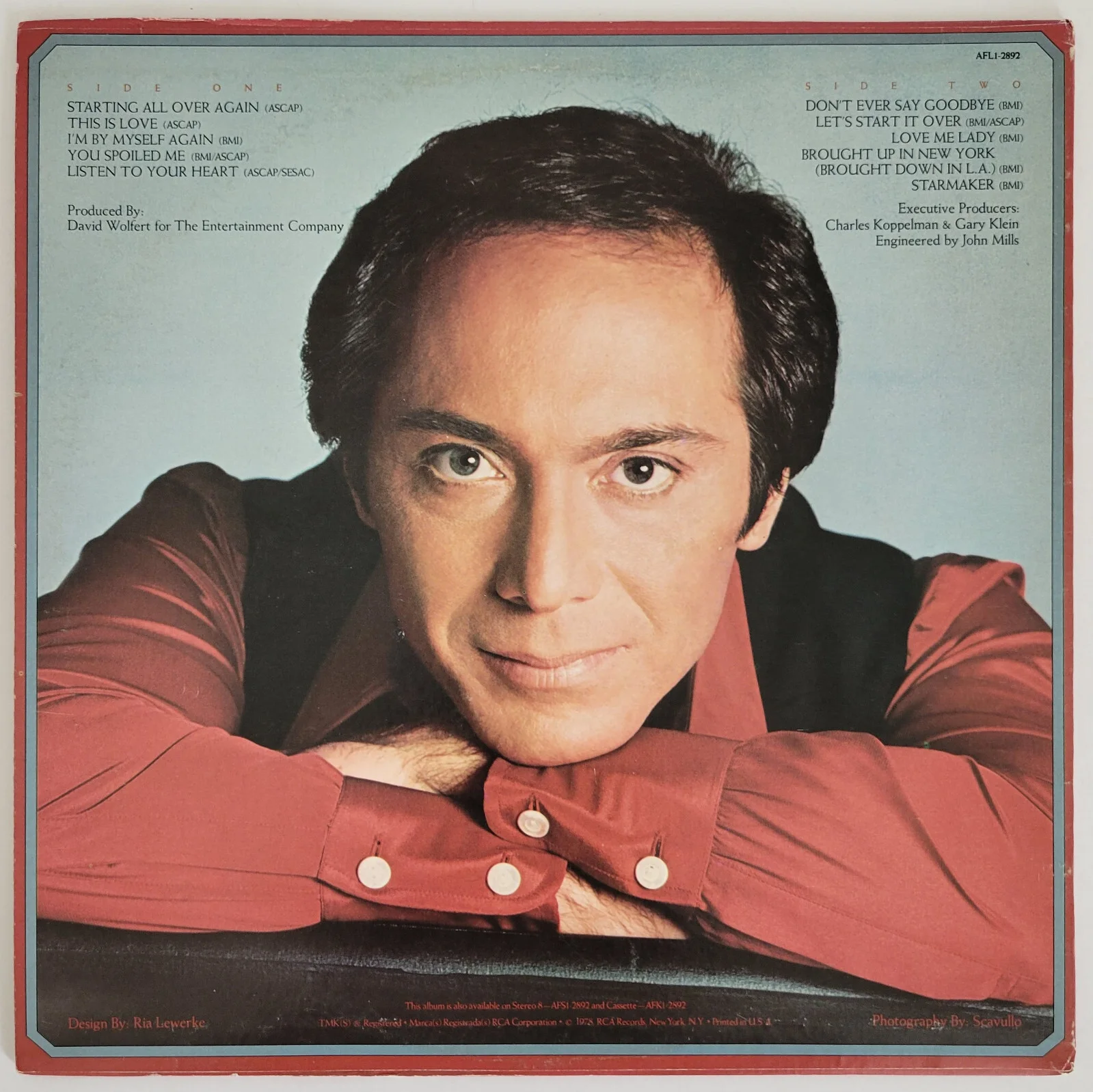 Paul Anka signed Listen To Your Heart album vinyl record COA proof autographed, изображение 4