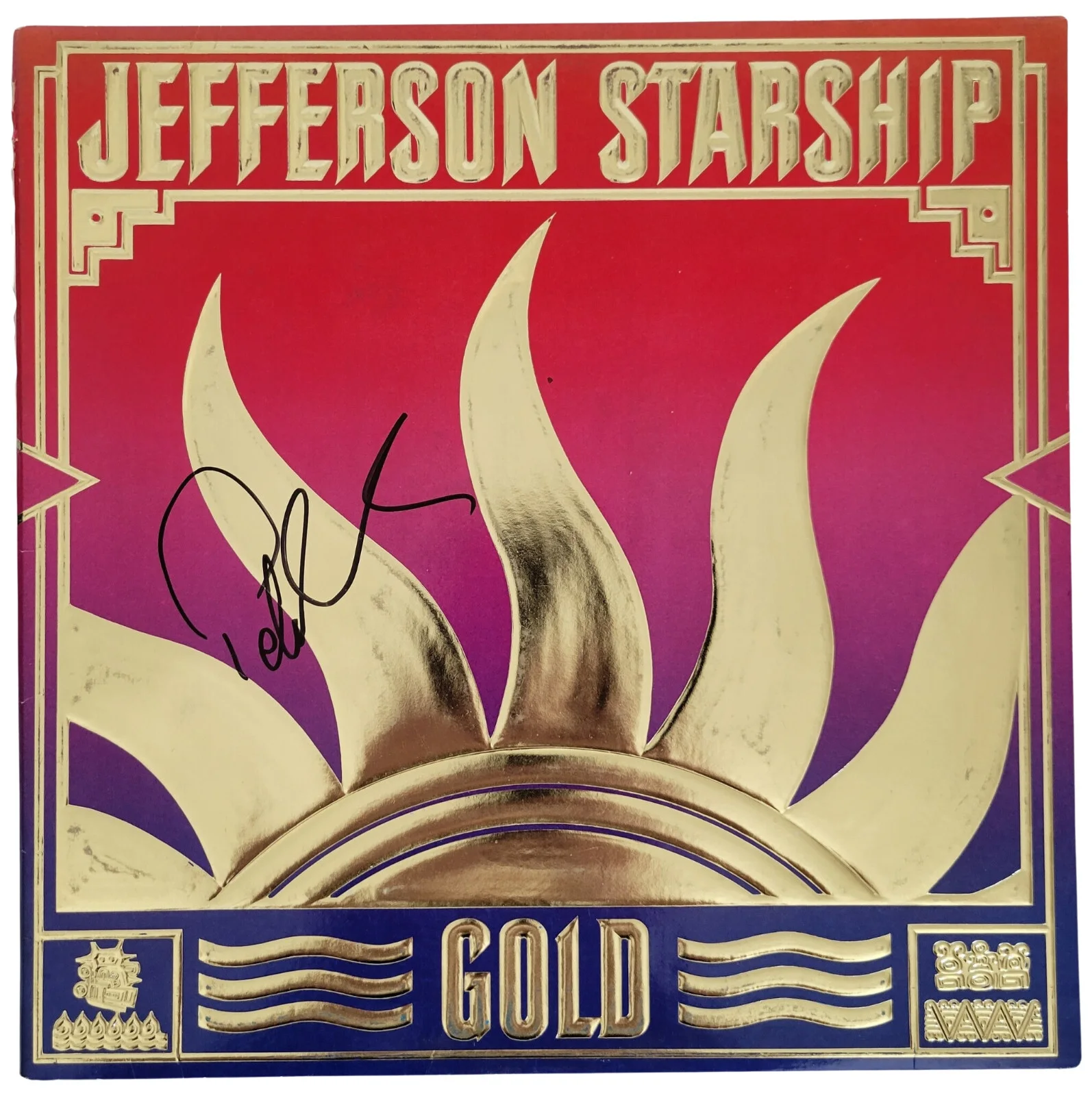 Pete Sears Signed Jefferson Starship Gold Album Vinyl COA Proof autographed, изображение 3
