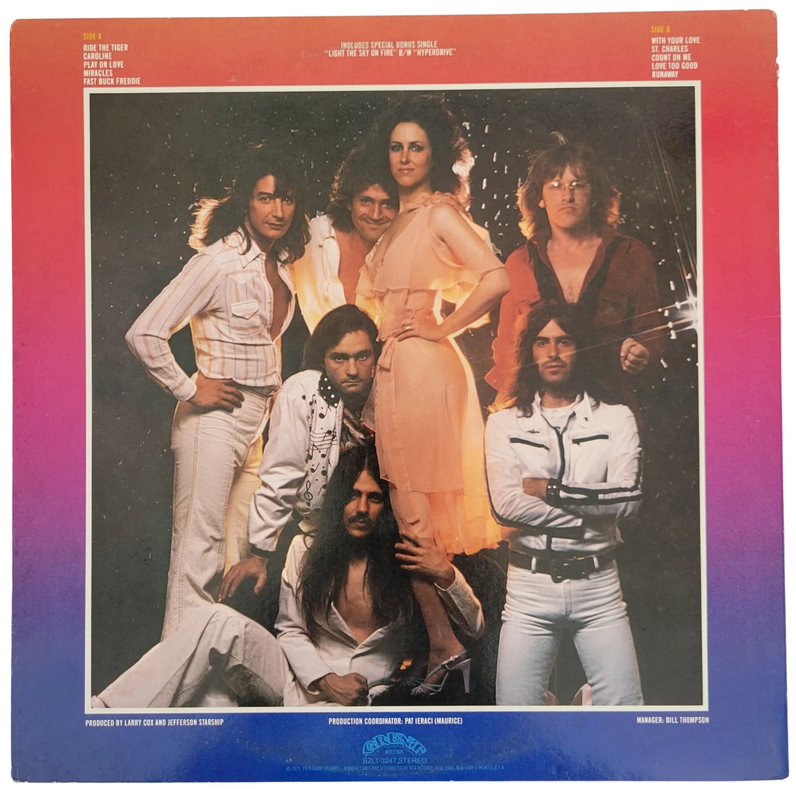 Pete Sears Signed Jefferson Starship Gold Album Vinyl COA Proof autographed, изображение 4