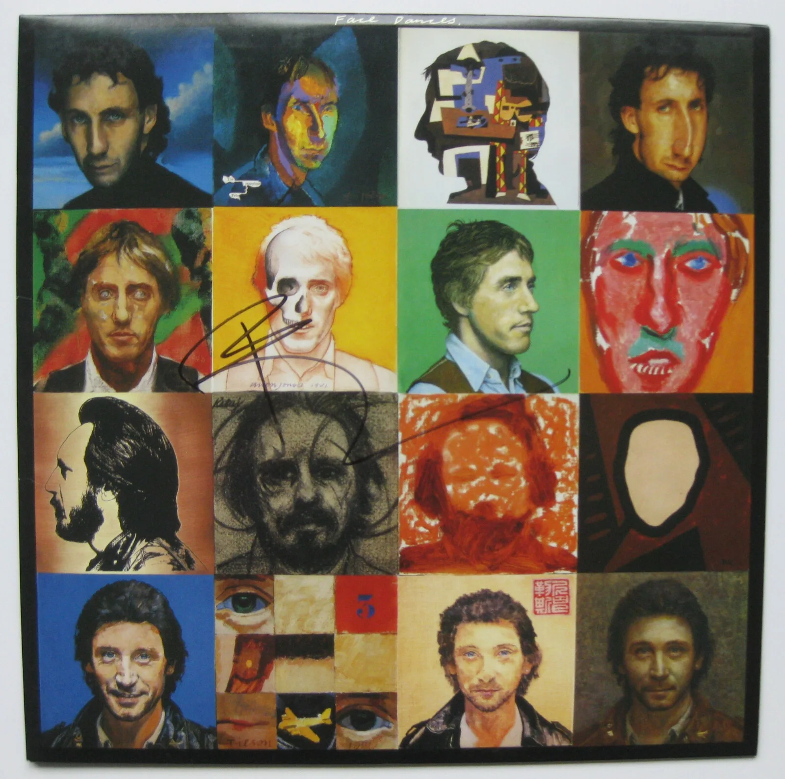 Pete Townshend autographed The Who Face Dances album vinyl record proof Beckett, изображение 3
