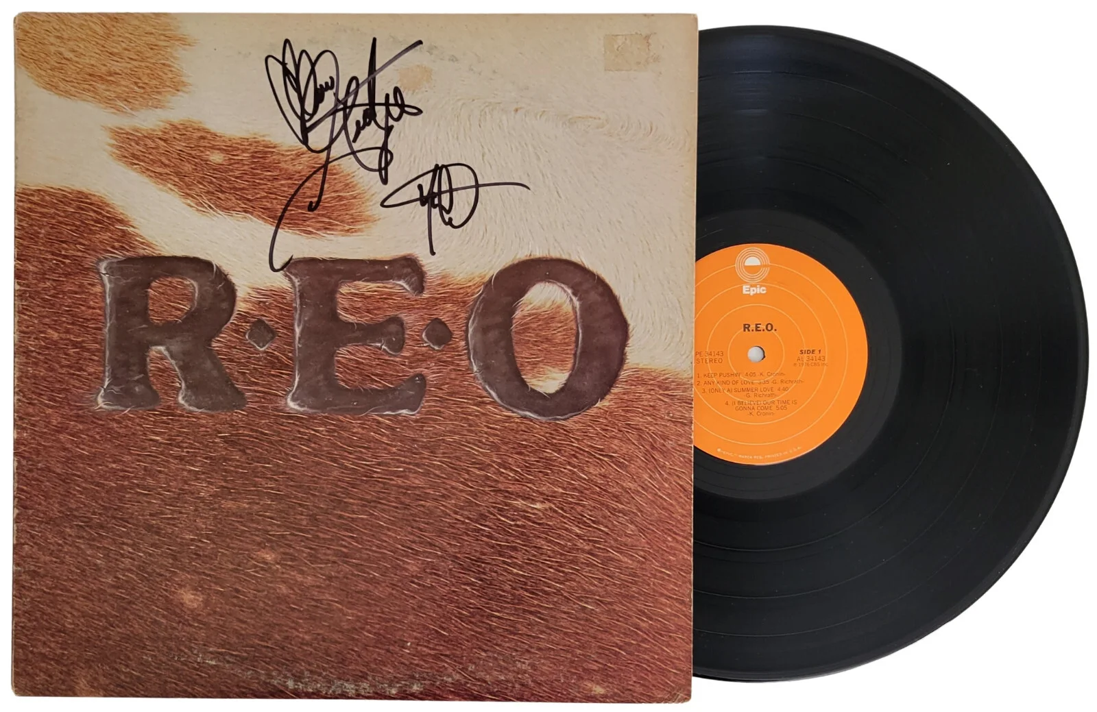 REO Speedwagon Signed R.E.O. Album COA Exact Proof Autographed Vinyl Record, image 2