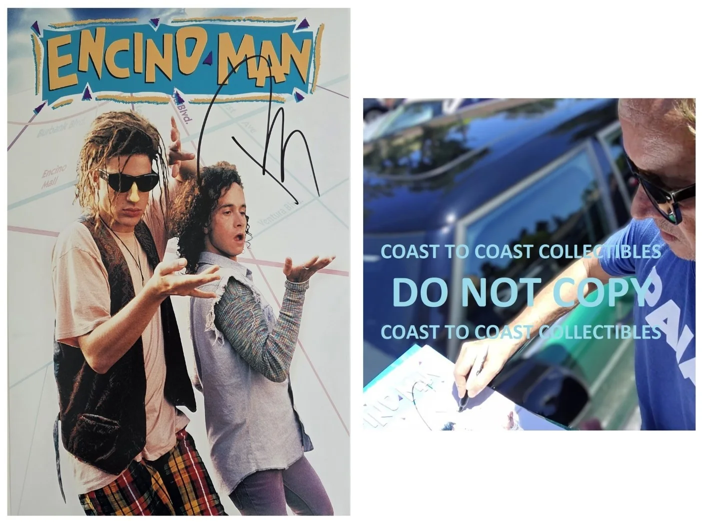 Pauly Shore — Pauly Shore Signed Encino Man 12x18 Photo COA Exact Proof Autographed Poster