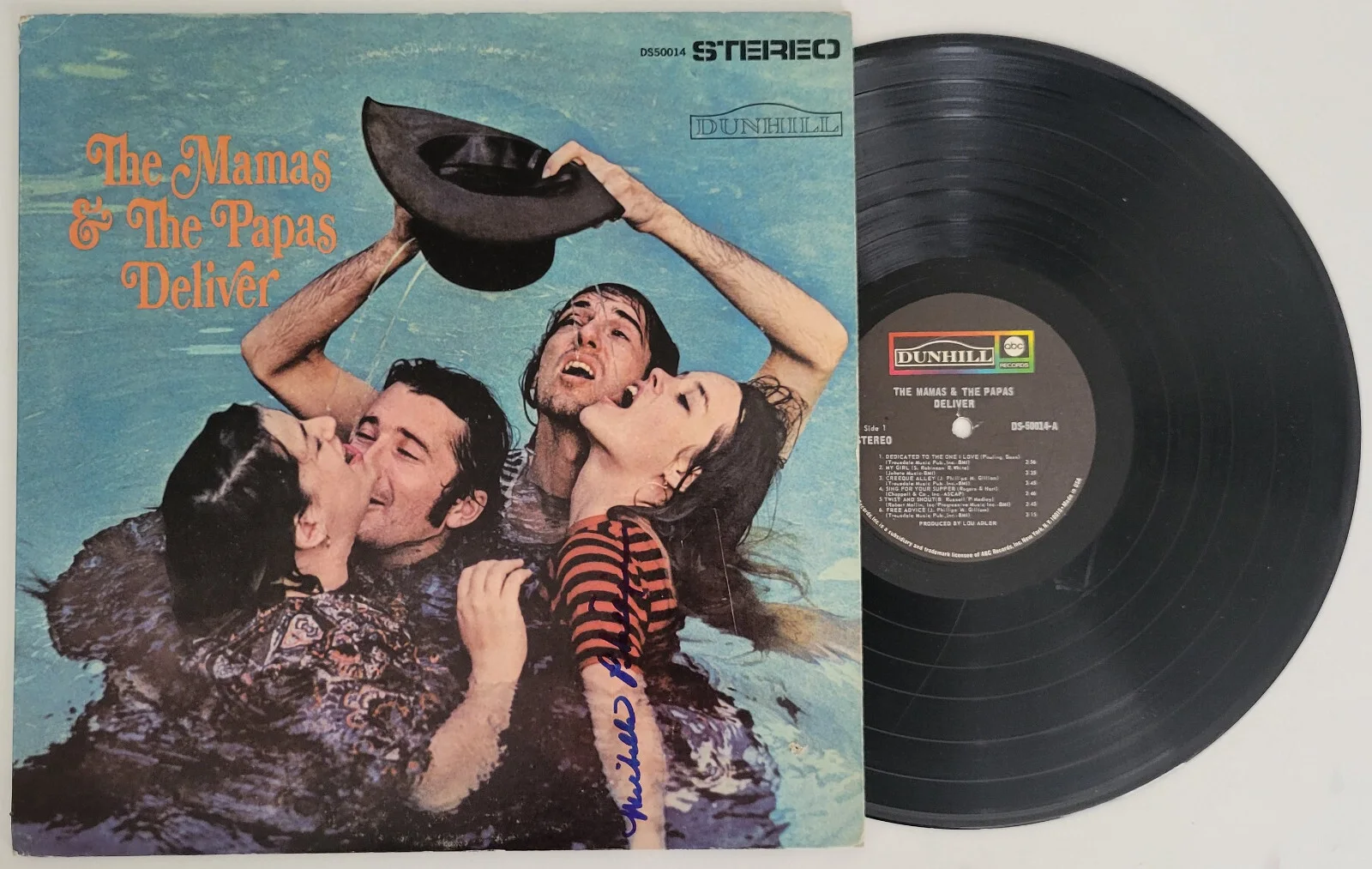 Michelle Phillips Signed Mamas and the Papas Deliver Album COA Proof Auto Vinyl, изображение 2