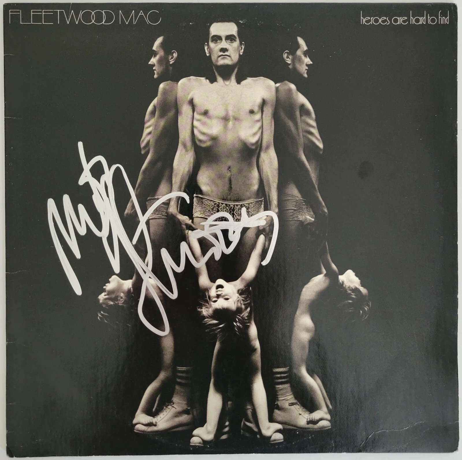 Mick Fleetwood signed Fleetwood Mac Heroes Are Hard to Find album vinyl proof, изображение 3