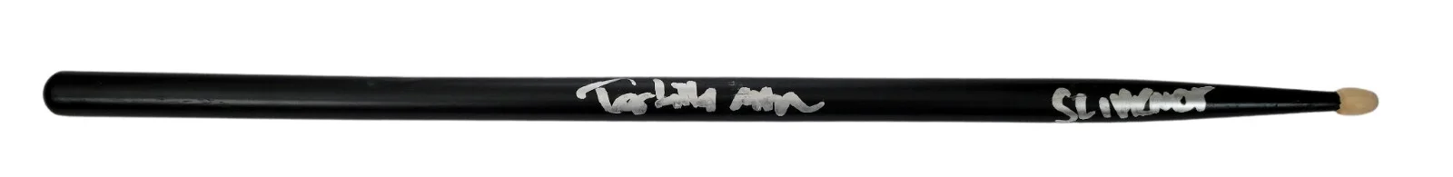 Michael Pfaff Tortilla Guy Signed Drumstick COA Proof Slipknot Drummer Autograph, image 2