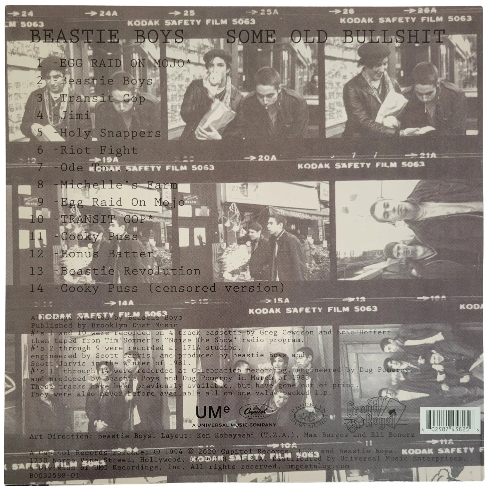 Mike Diamond Signed Beastie Boys Some Old Bullshit Album Proof COA Vinyl Record, image 4