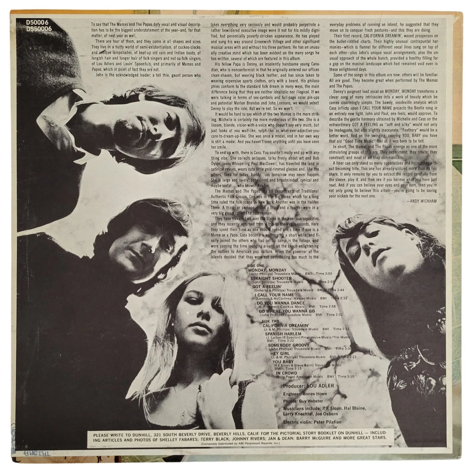 Michelle Phillips Signed Mamas and the Papas Album COA Proof Autographed Vinyl, image 5