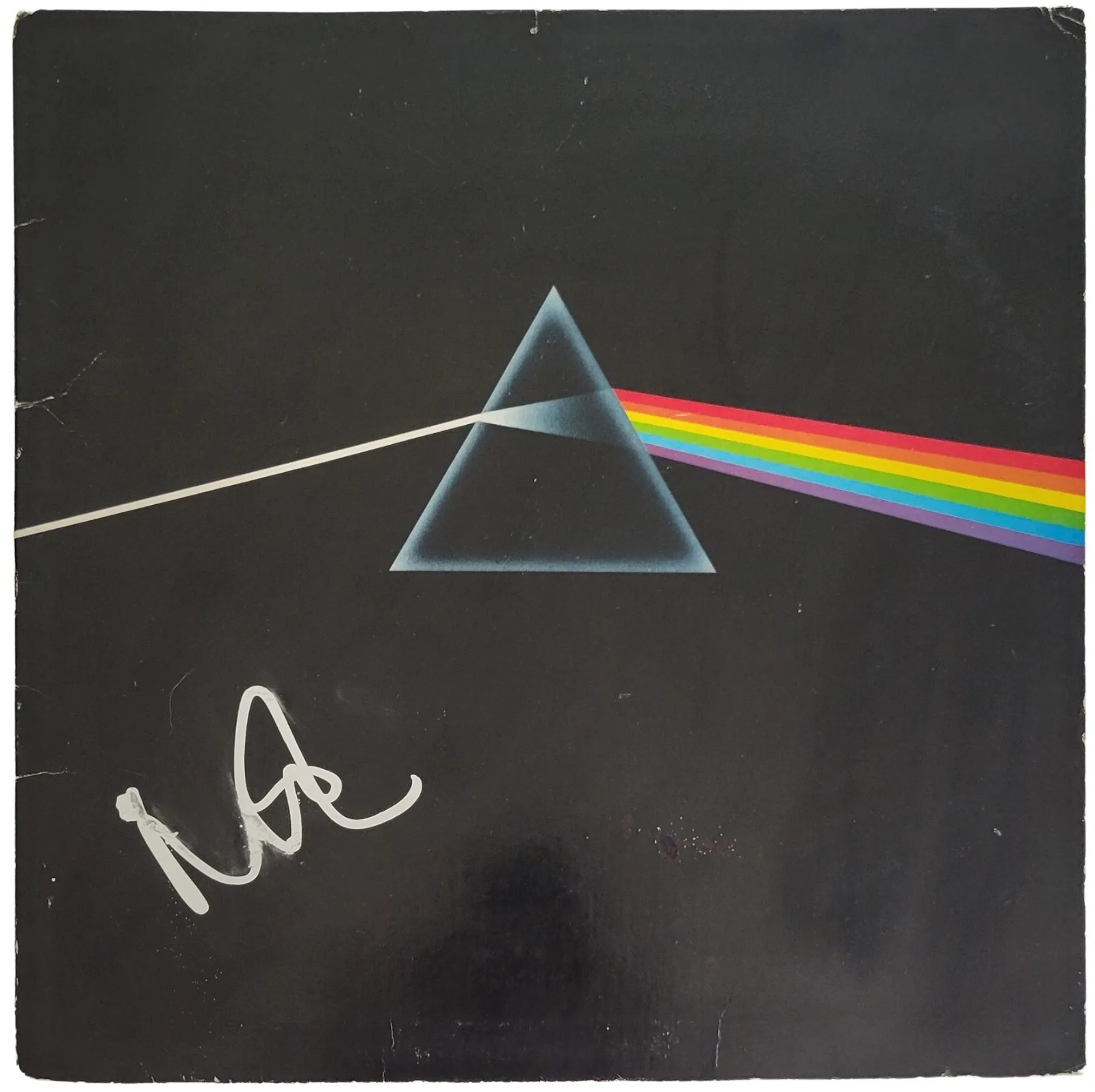 Nick Mason Signed Pink Floyd Dark Side of the Moon Album Proof Beckett COA Vinyl, изображение 4