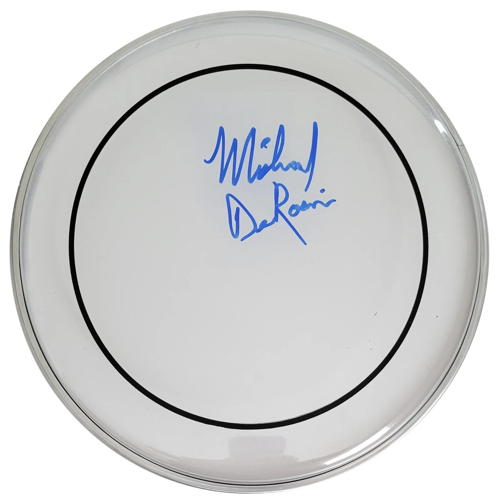 Michael Derosier Heart Drummer Signed Drumhead COA Exact Proof Autographed, image 2