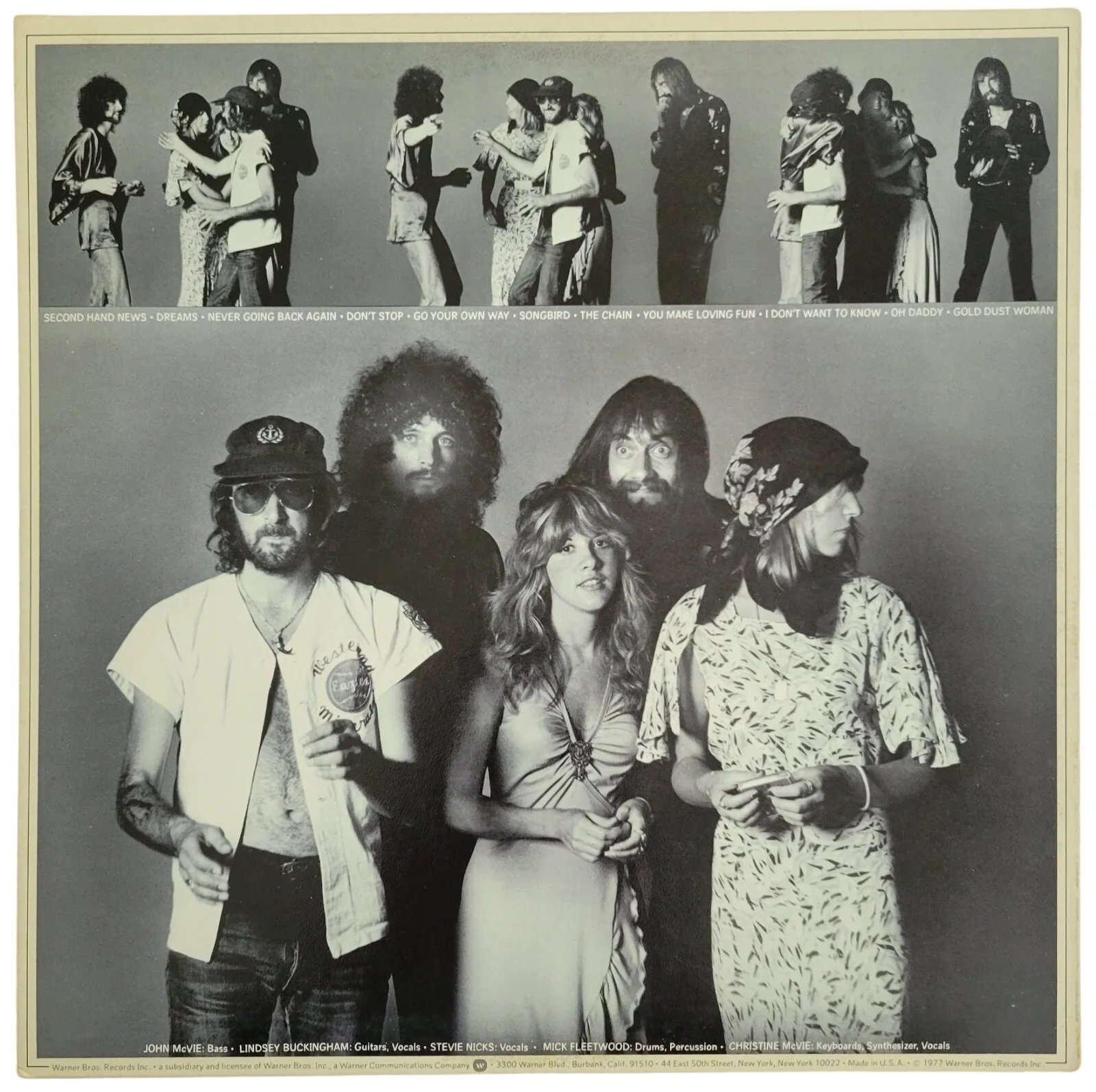 Mick Fleetwood Lindsey Buckingham Signed Fleetwood Mac Rumours Album Vinyl Proof, изображение 5