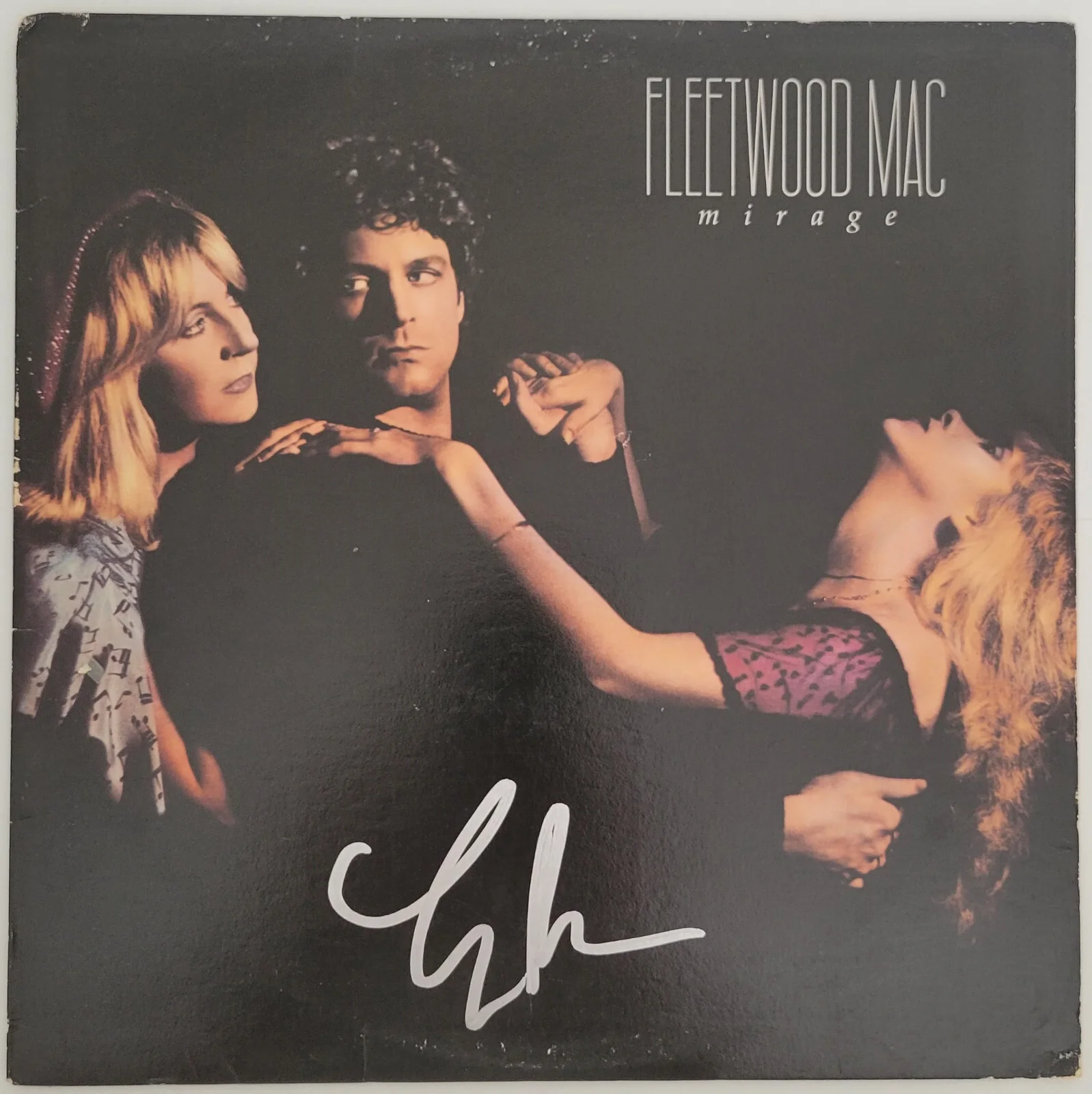 Lindsey Buckingham signed Fleetwood Mac Mirage album vinyl COA proof autographed, image 3
