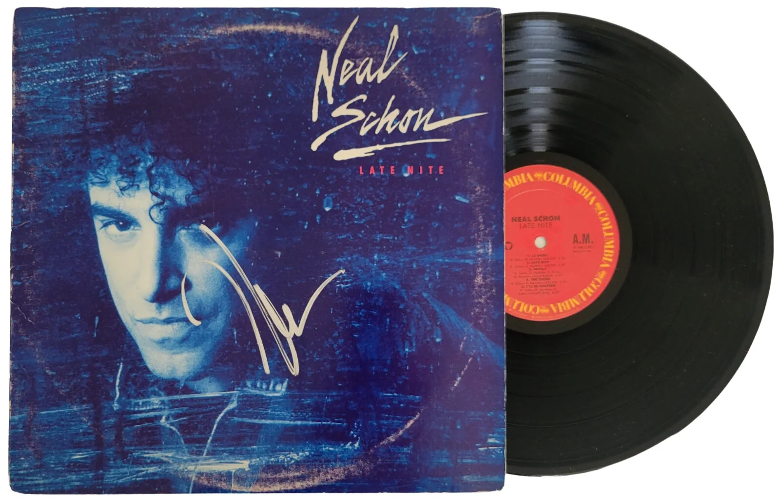 Neal Schon Signed Late Nite Album COA Exact Proof Autographed Vinyl Record, image 2