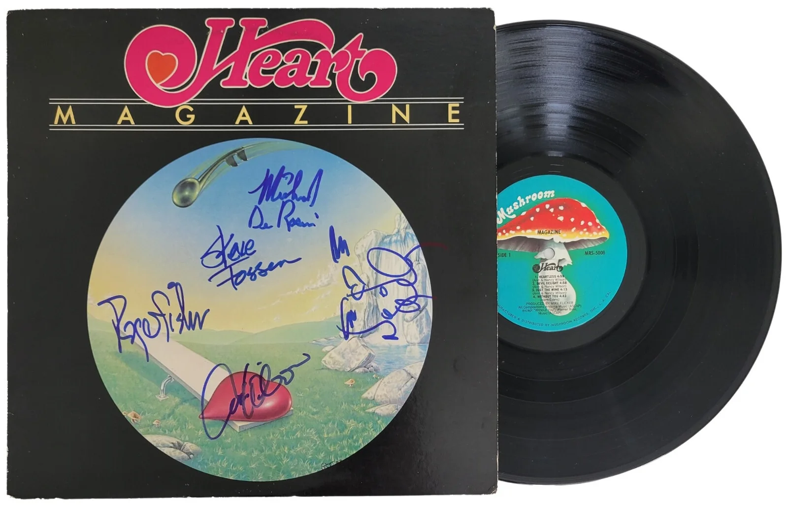 Nancy Wilson & Ann Wilson Signed Heart Magazine Album Proof COA Autograph Vinyl, изображение 2