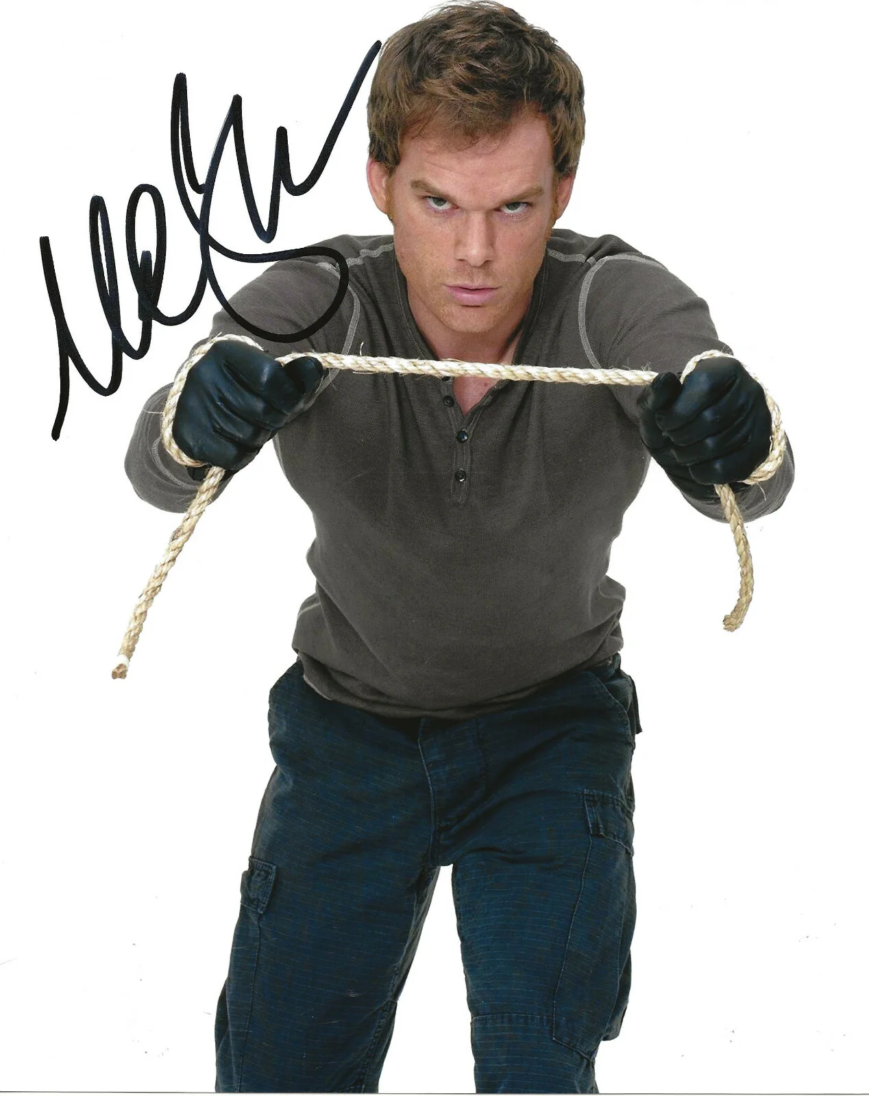 Michael C Hall — Michael C Hall signed Dexter 8x10 photo COA exact proof autographed,,, image 2