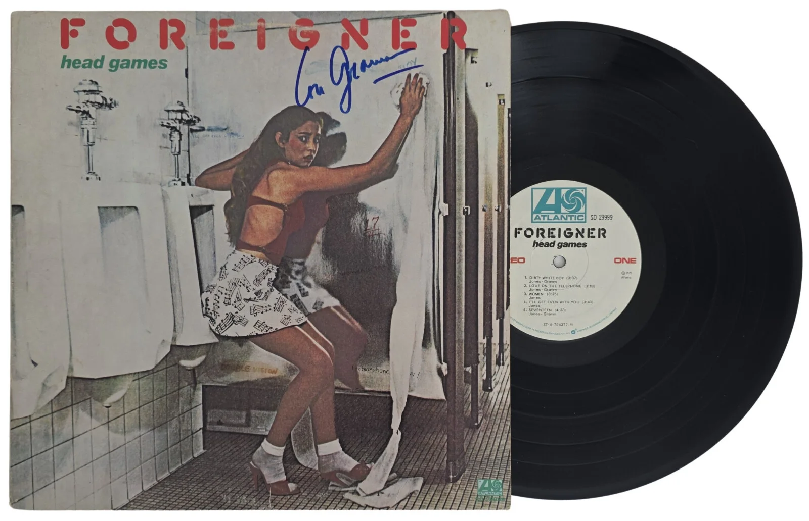 Lou Gramm Signed Foreigner Head Games Album COA Proof Autographed Vinyl Record, image 2