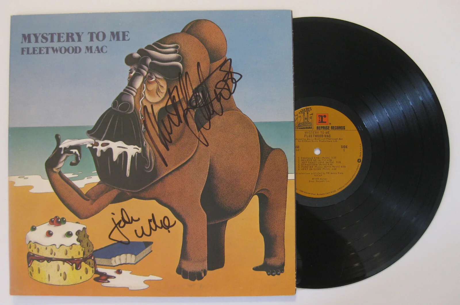 Mick Fleetwood John McVie autographed Fleetwood Mac album vinyl proof Beckett, изображение 2