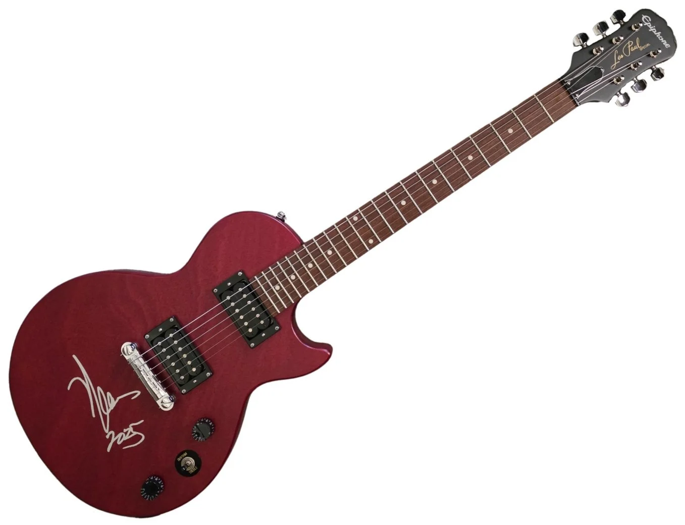 Neal Schon Journey Signed Epiphone Les Paul Guitar COA Exact Proof Autographed, image 2