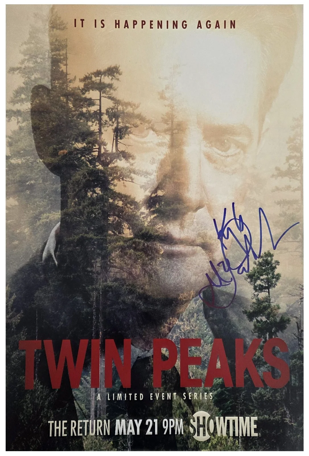 Kyle MacLachlan — Kyle MacLachlan Signed Twin Peaks 12x18 Photo Poster COA Exact Proof Autographed, изображение 2