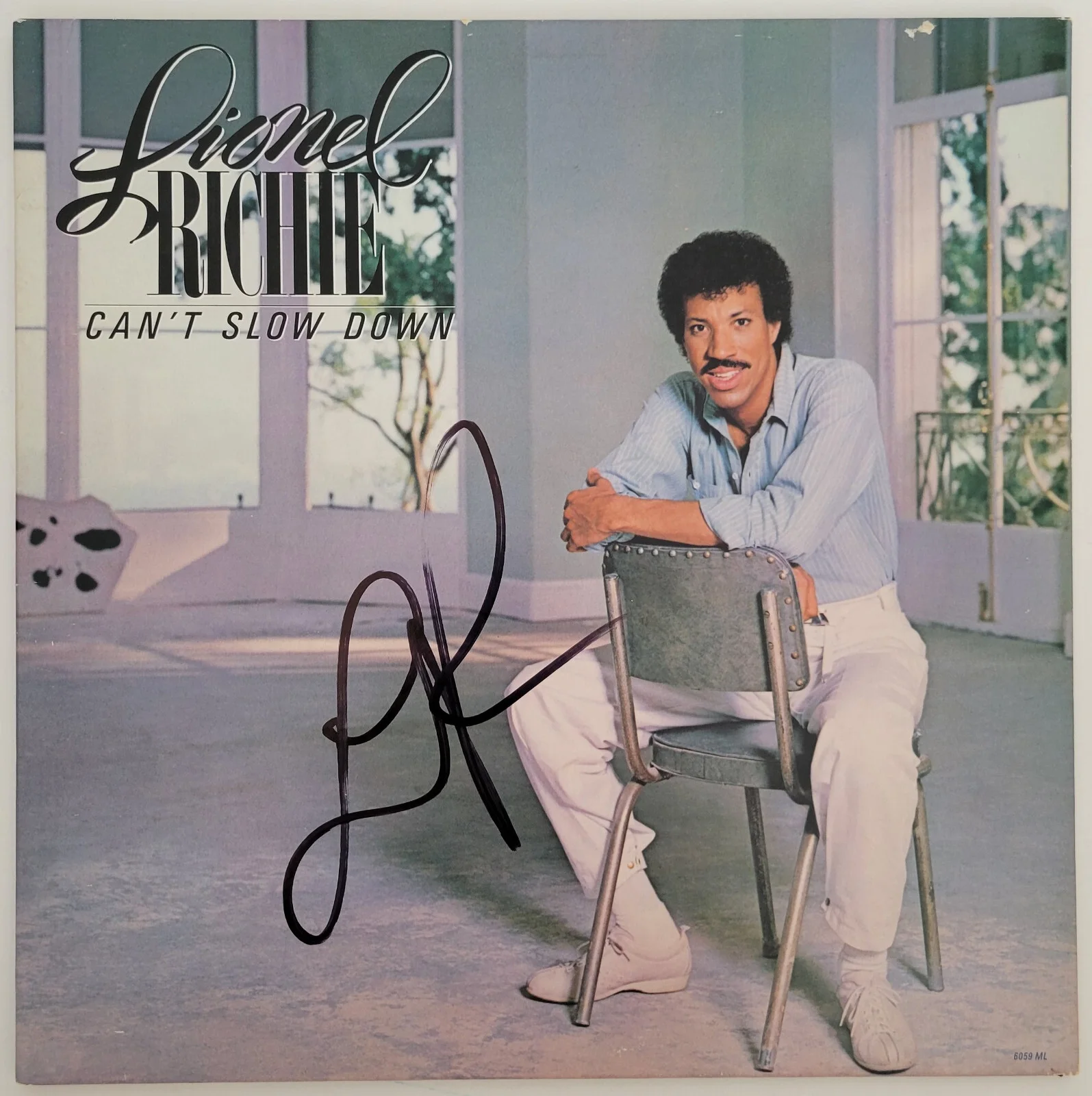 Lionel Richie signed Cant Slow Down album vinyl record COA proof autographed, изображение 3