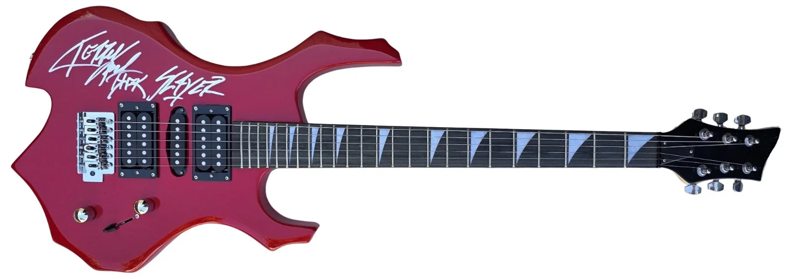 Kerry King Signed Full Size Electric Metal Guitar COA Exact Proof Augraph Slayer, image 4