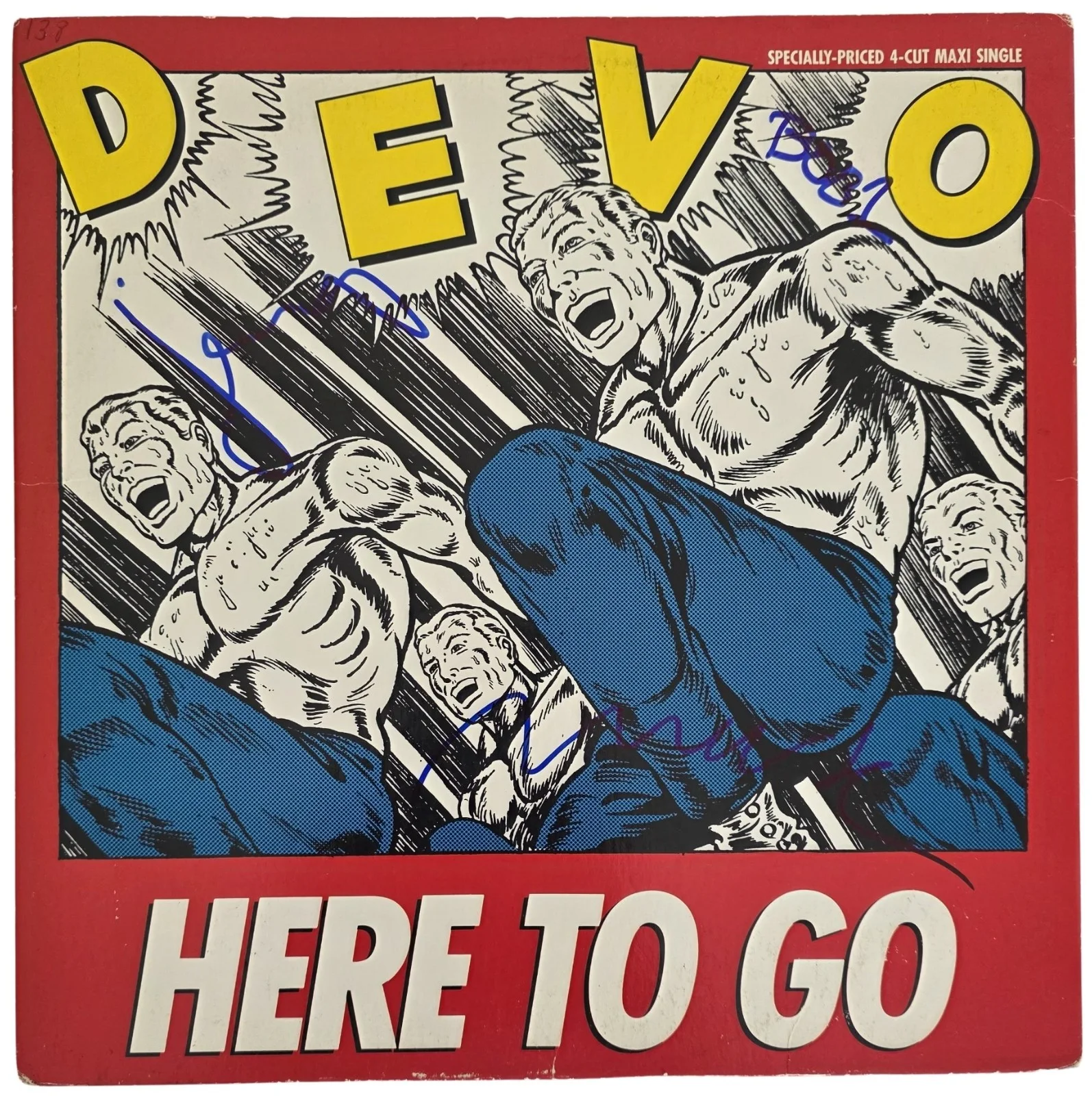 Mark Bob Gerald Signed Devo Here To Go Album COA Proof Autographed Vinyl Record, image 3