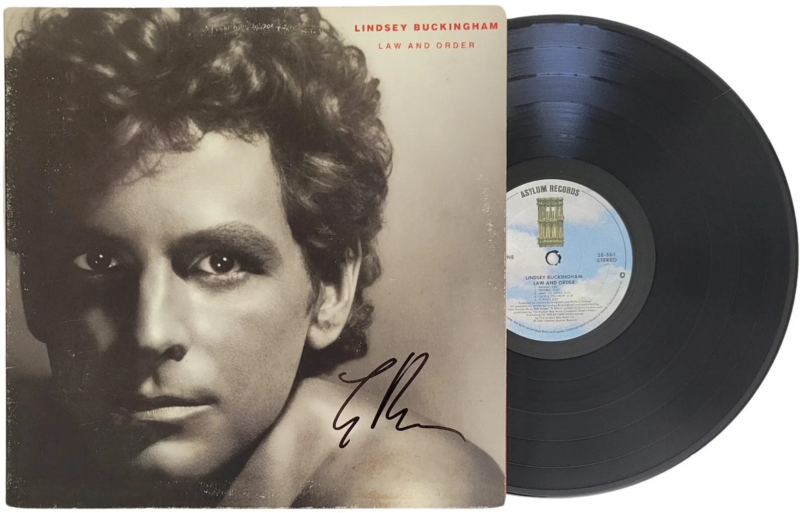 Lindsey Buckingham Signed Law and Order Album COA Proof Autographed Vinyl Record, image 2