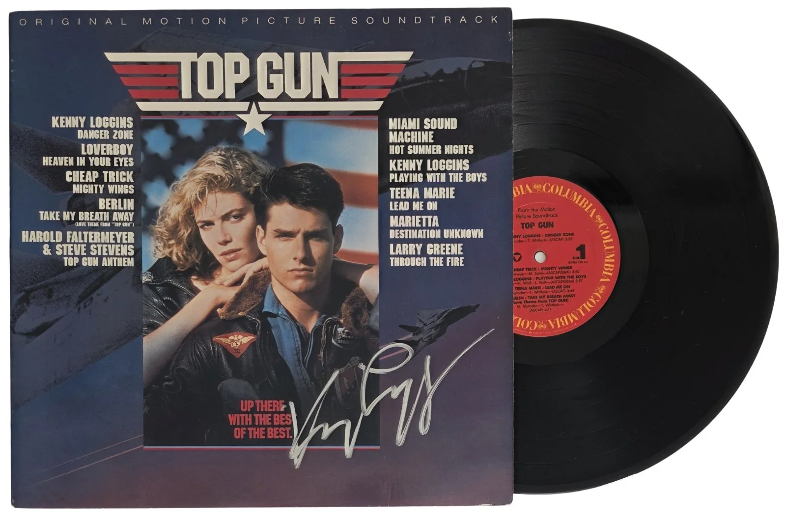 Kenny Loggins Signed Top Gun Album COA Exact Proof Autographed Vinyl Record, image 2