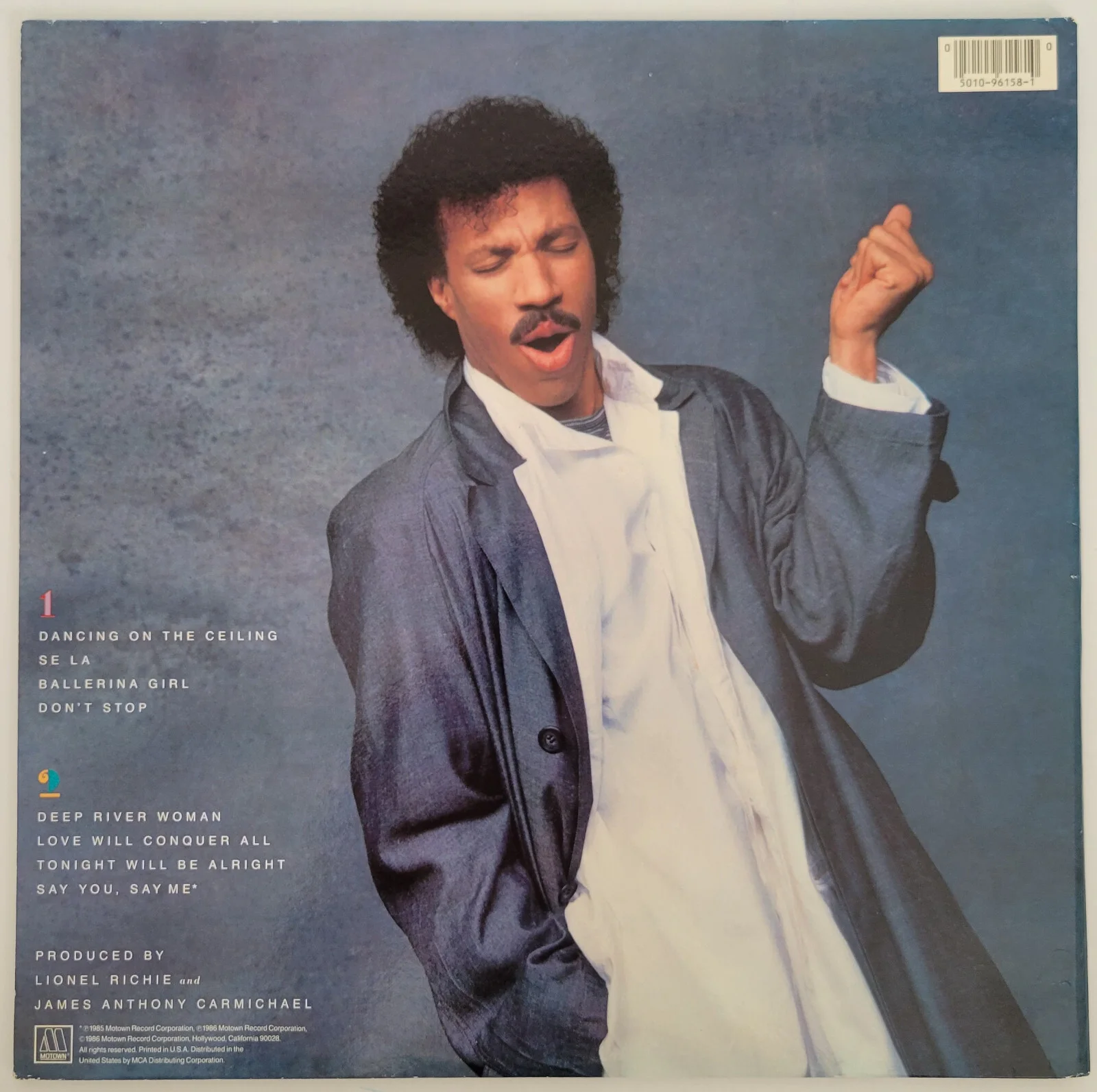 Lionel Richie signed Dancing on the ceiling album auto vinyl record COA proof, image 4