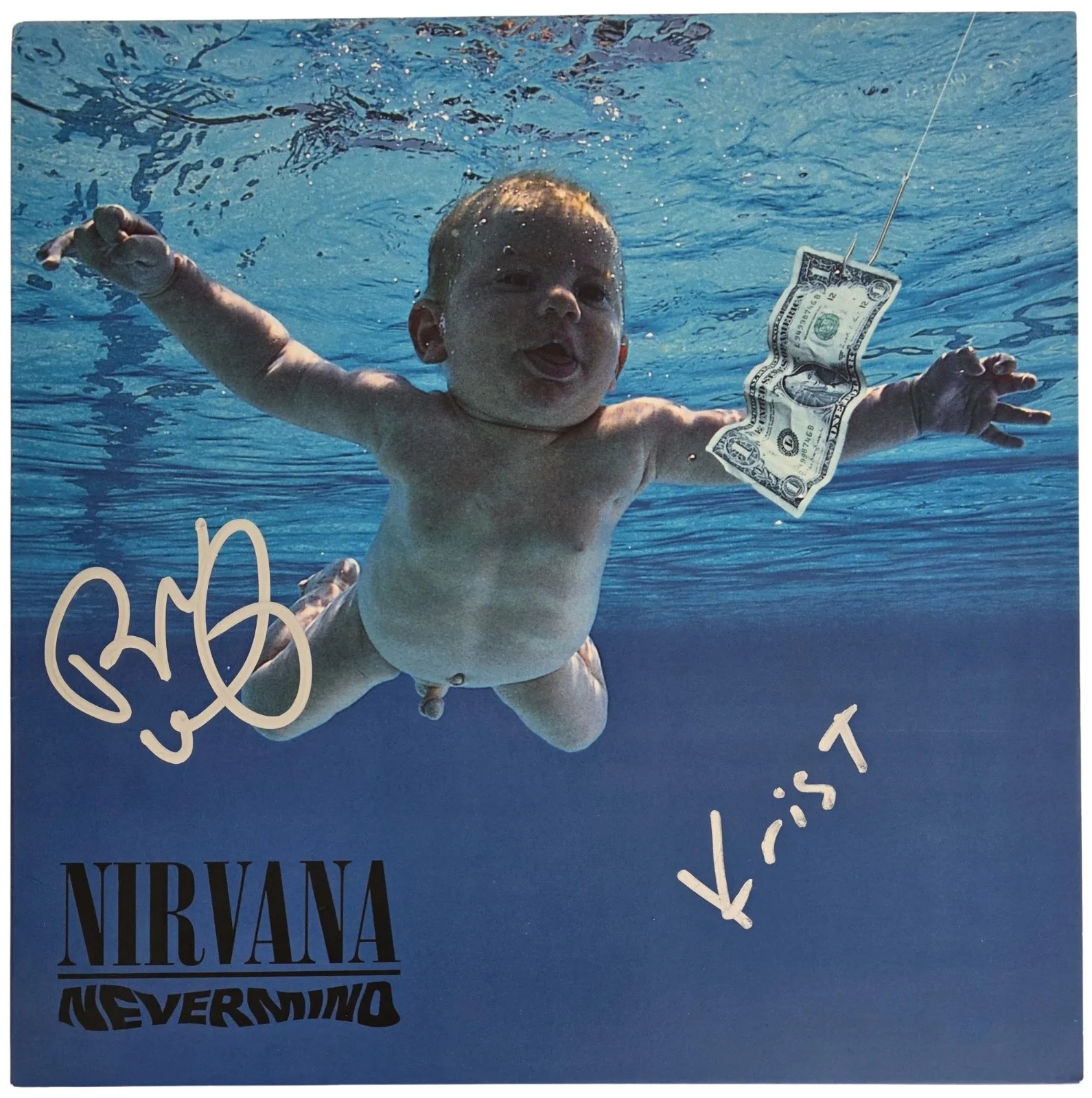 Krist Novoselic Signed Nirvana Nevermind Album COA Proof Autographed Vinyl Vig, изображение 3