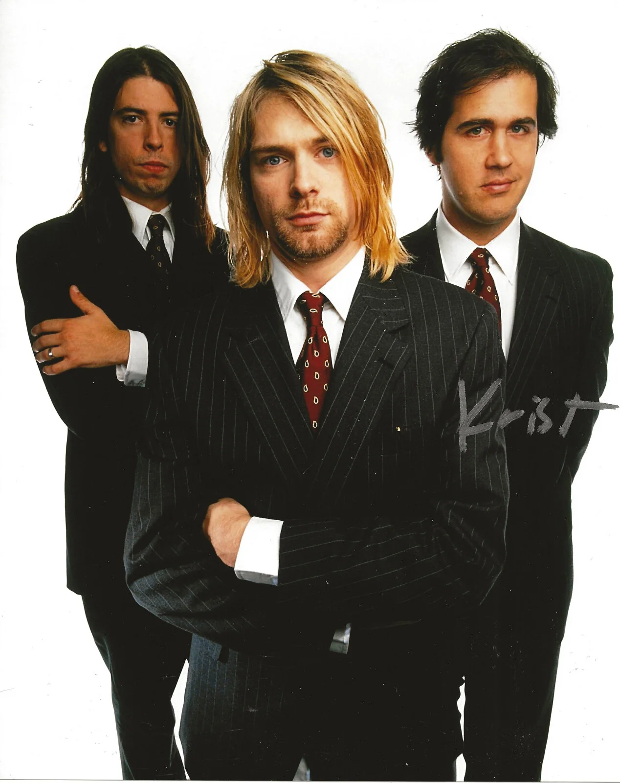 Krist Novoselic Nirvana bassist signed 8x10 photo COA exact proof autographed,, image 2