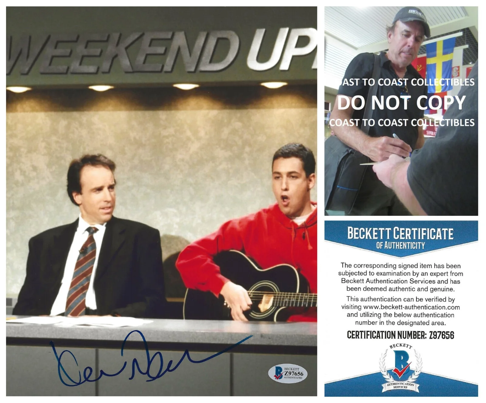 Kevin Nealon — Kevin Nealon SNL comedian actor signed 8x10 photo Beckett COA Proof, autographed