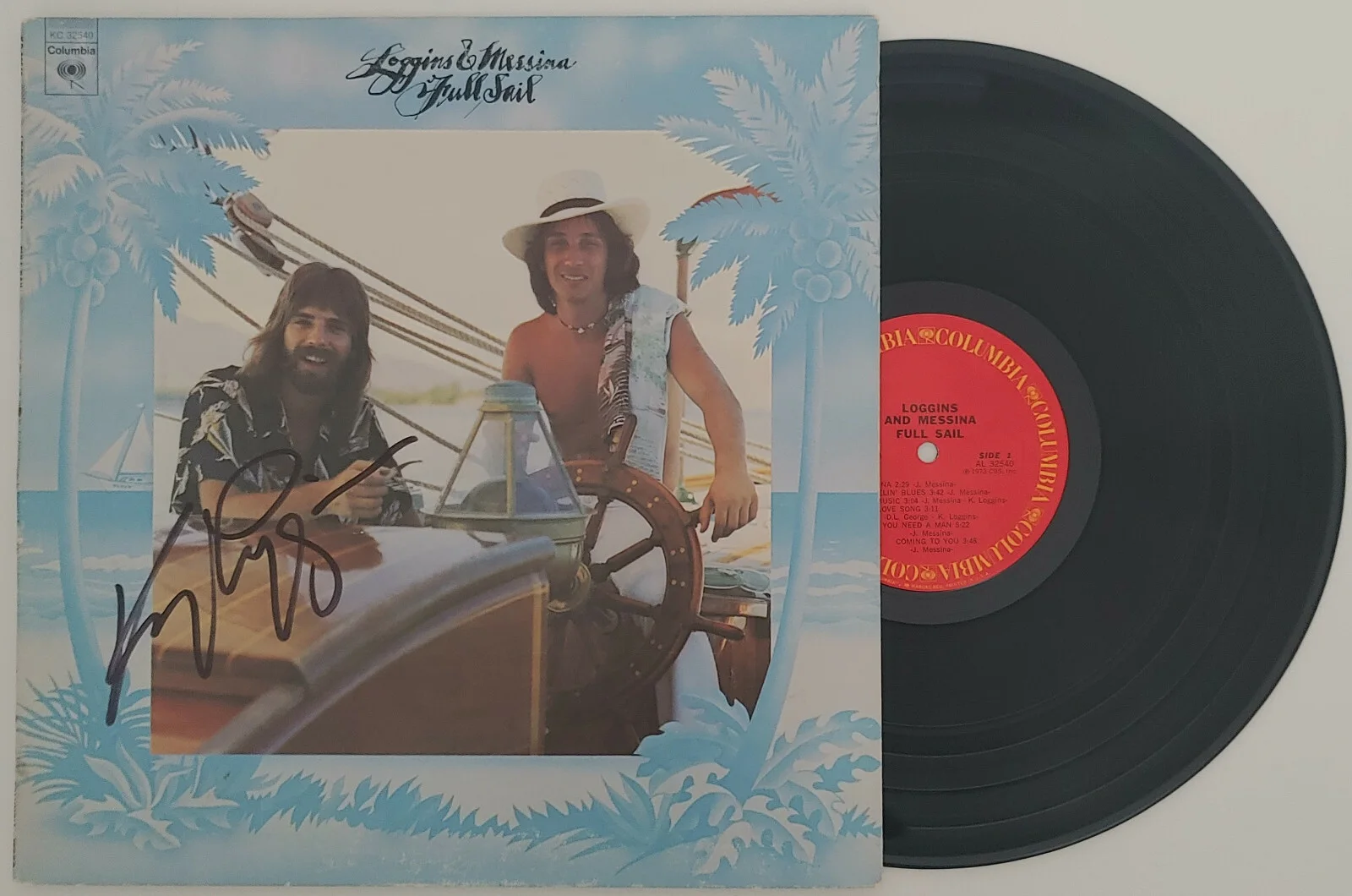 Kenny Loggins signed autographed Full Sail album vinyl record proof Beckett COA, image 2