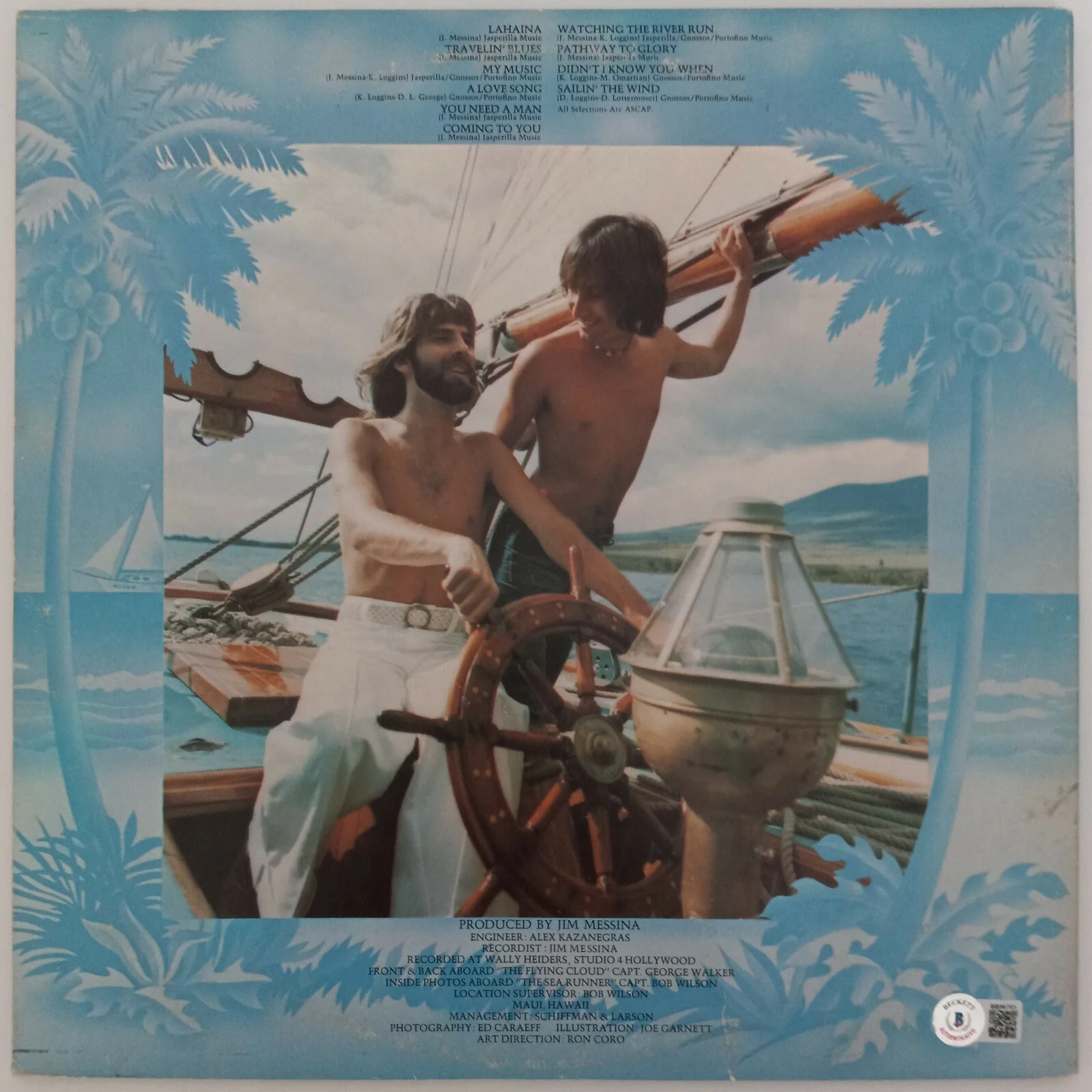 Kenny Loggins signed autographed Full Sail album vinyl record proof Beckett COA, image 4