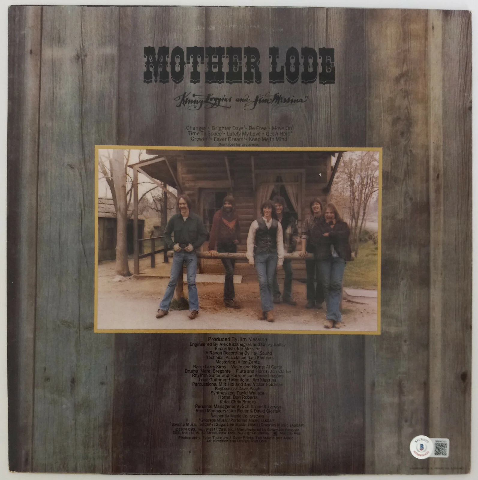 Kenny Loggins signed autographed Mother Lode album vinyl record proof Beckett, image 4