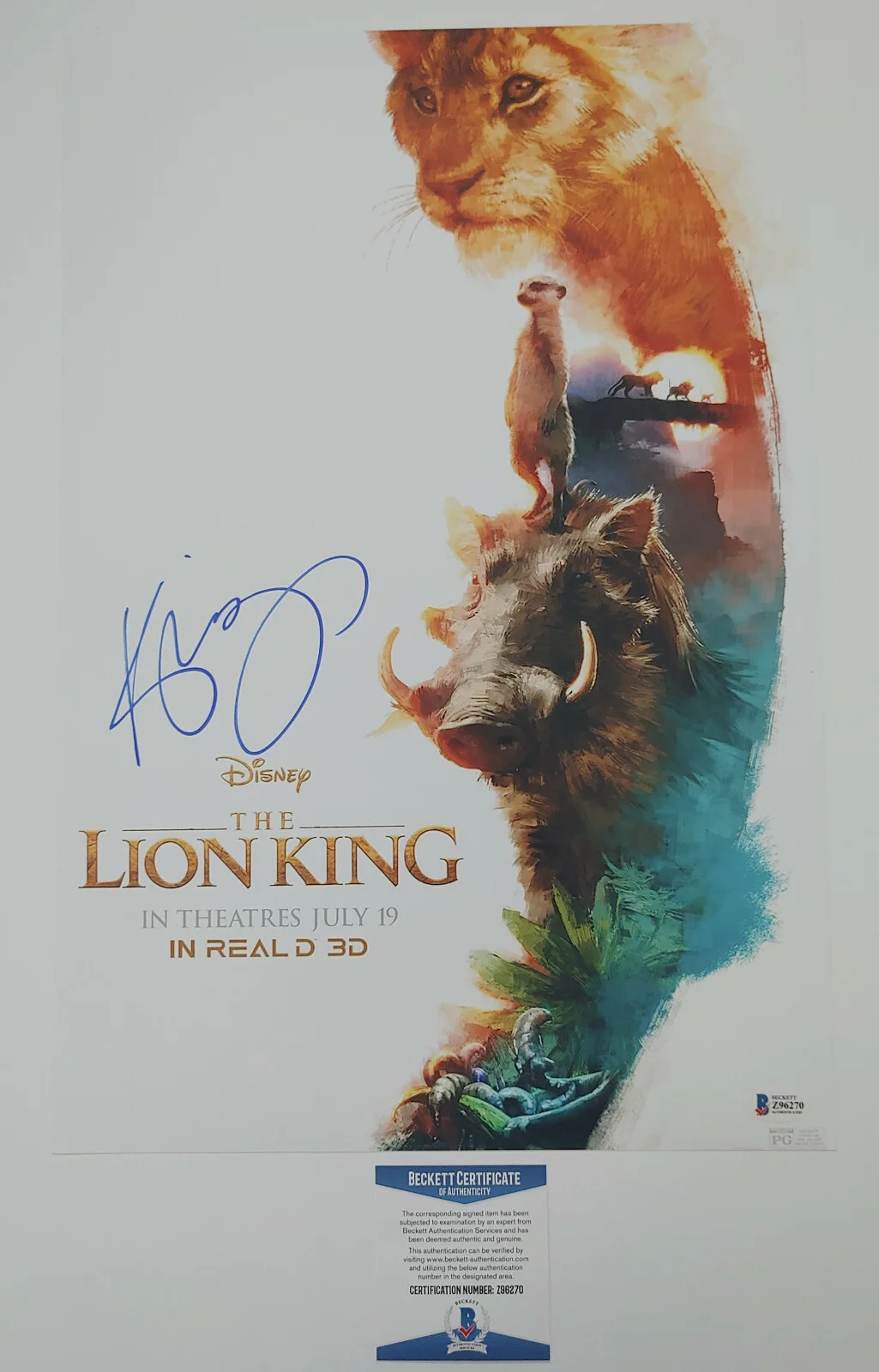 Keegan Michael Key — Keegan Michael Key signed autographed 12x18 Lion King photo poster Proof Beckett, изображение 4