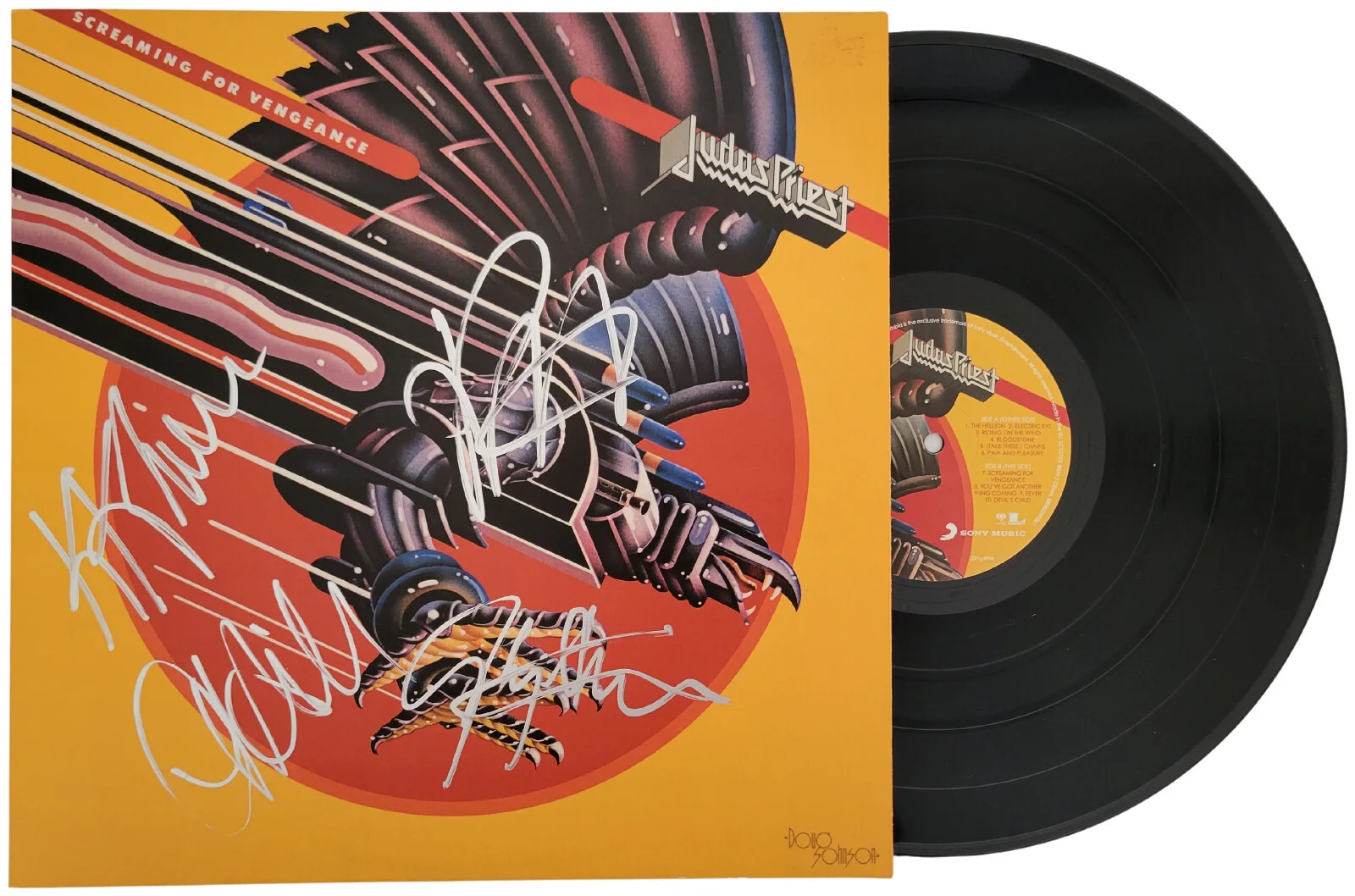 Judas Priest Signed Screaming of Vengeance Album COA Exact Proof Vinyl Record, изображение 2