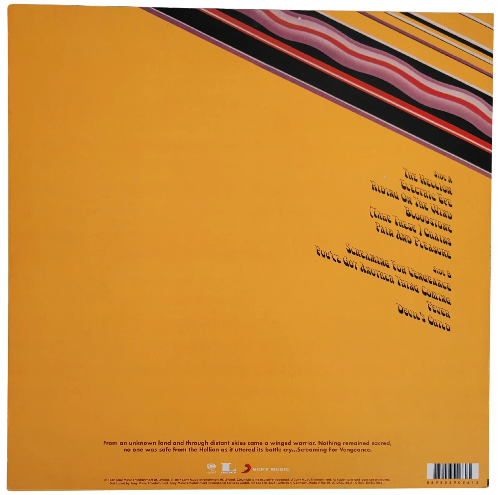 Judas Priest Signed Screaming of Vengeance Album COA Exact Proof Vinyl Record, изображение 4